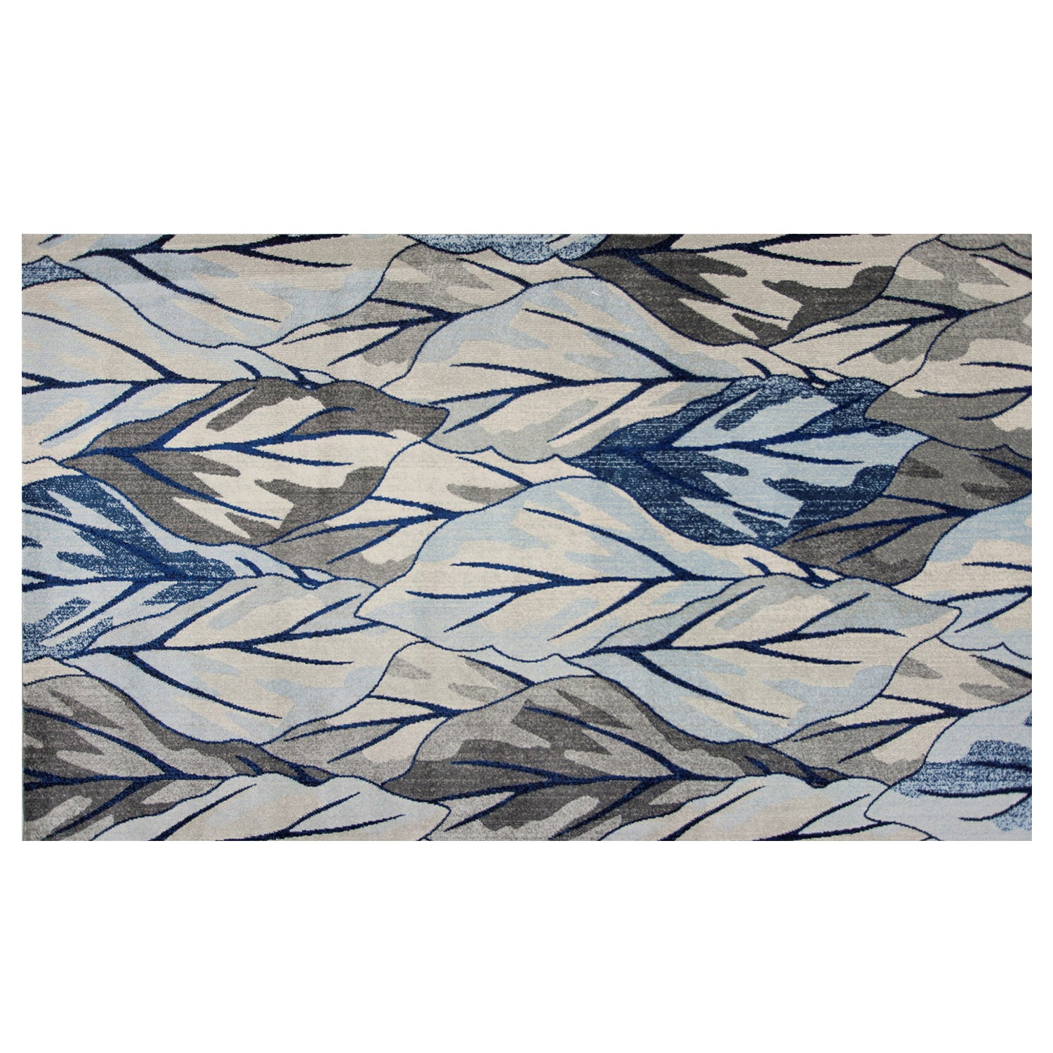 3' x 5' Polypropylene Grey or Navy Area Rug