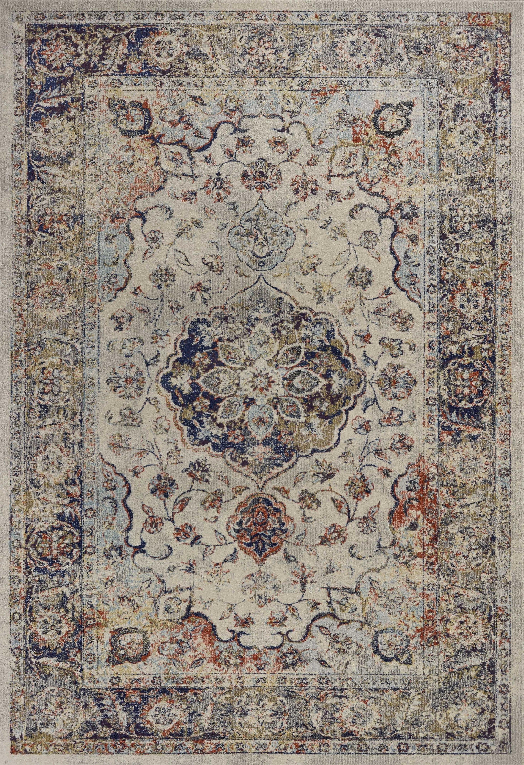3' x 4' Polypropylene Ivory Area Rug