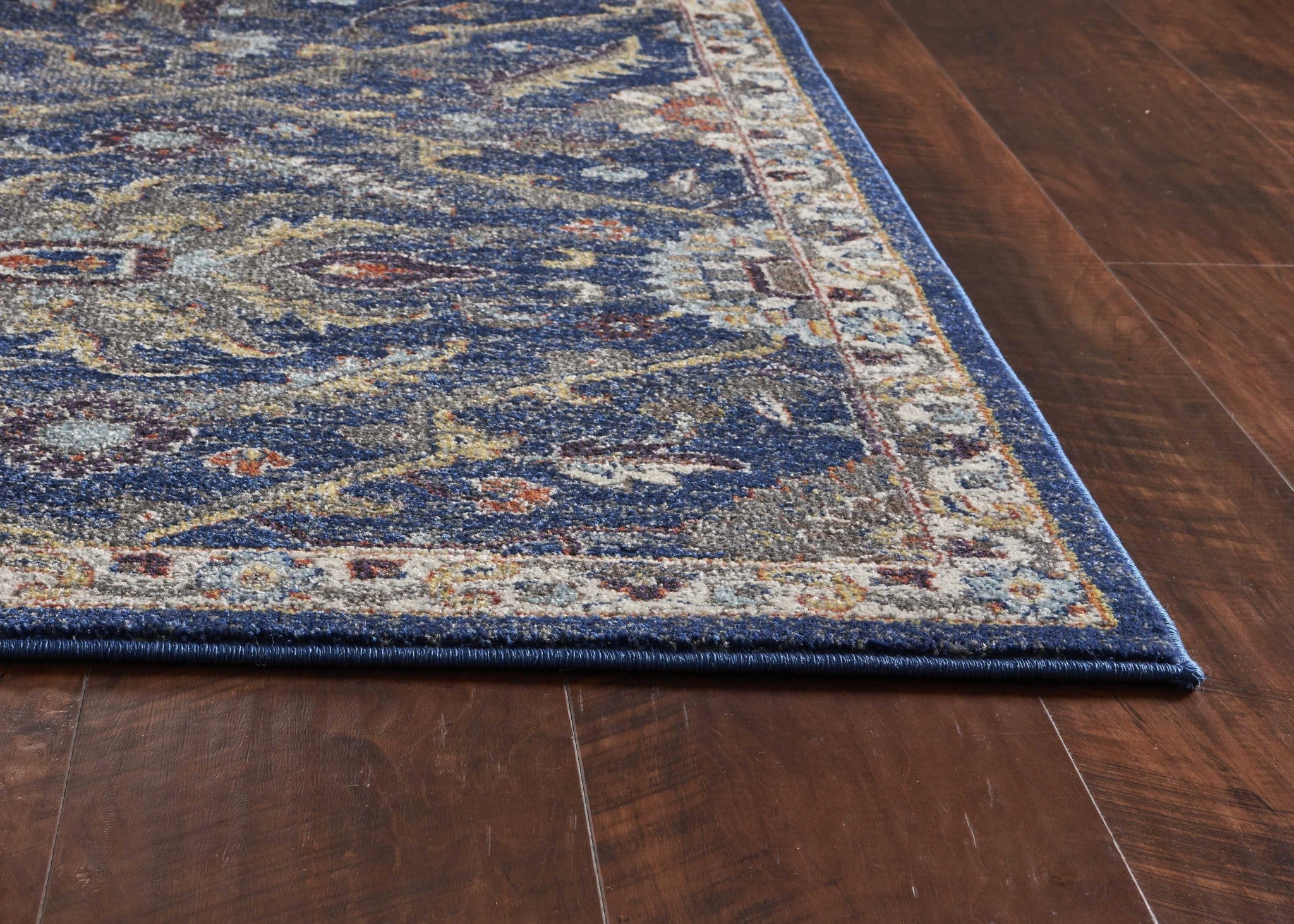 3' x 4' Polypropylene Royal Blue Area Rug