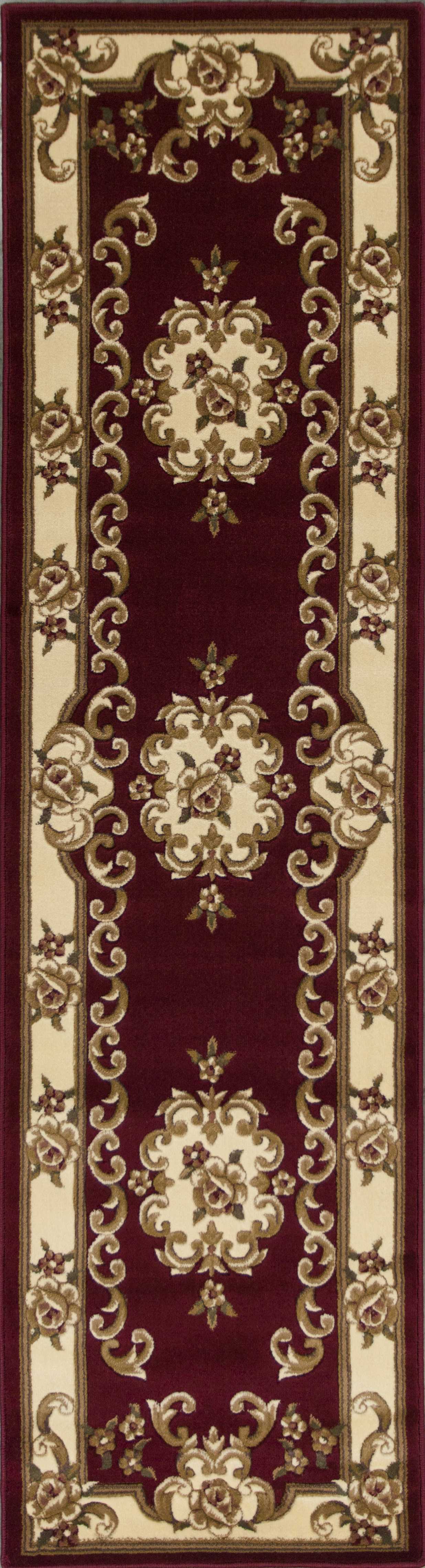 2' x 7' Runner Polypropylene Redor Ivory Area Rug