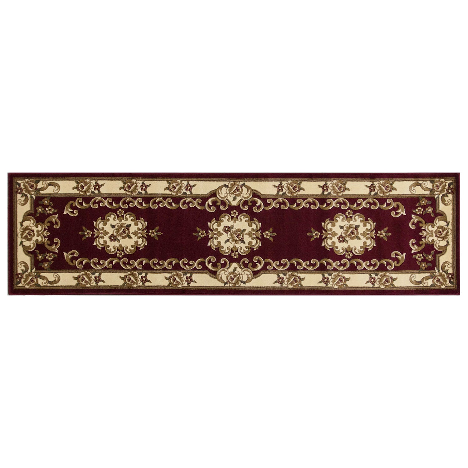 2' x 7' Runner Polypropylene Redor Ivory Area Rug