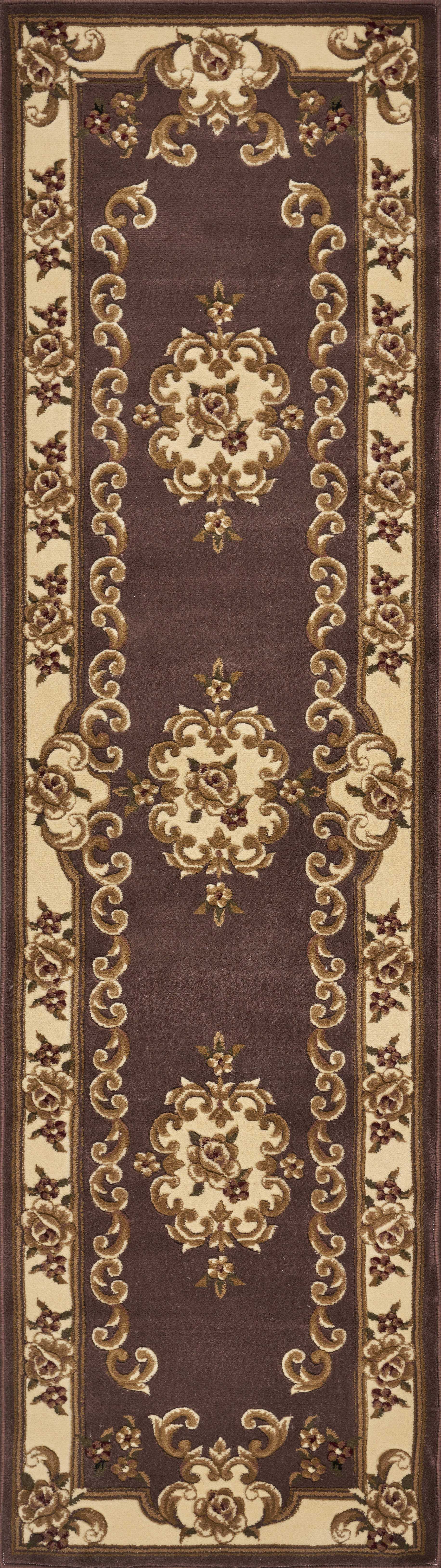 2' x 7' Runner Polypropylene Plumor Ivory Area Rug