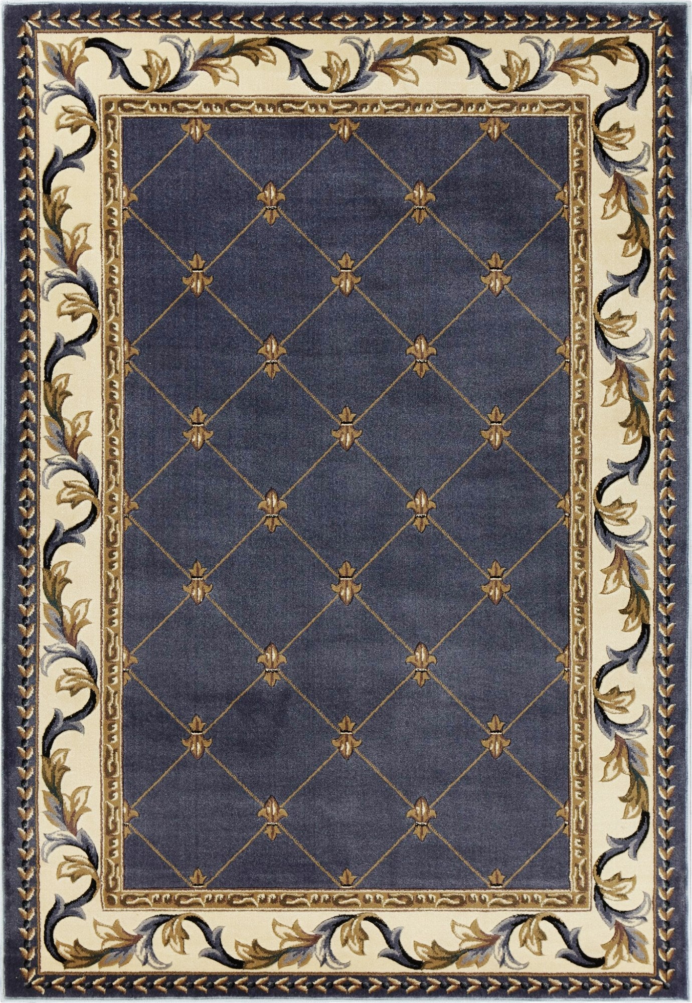 3' x 5' Polypropylene Blue Area Rug