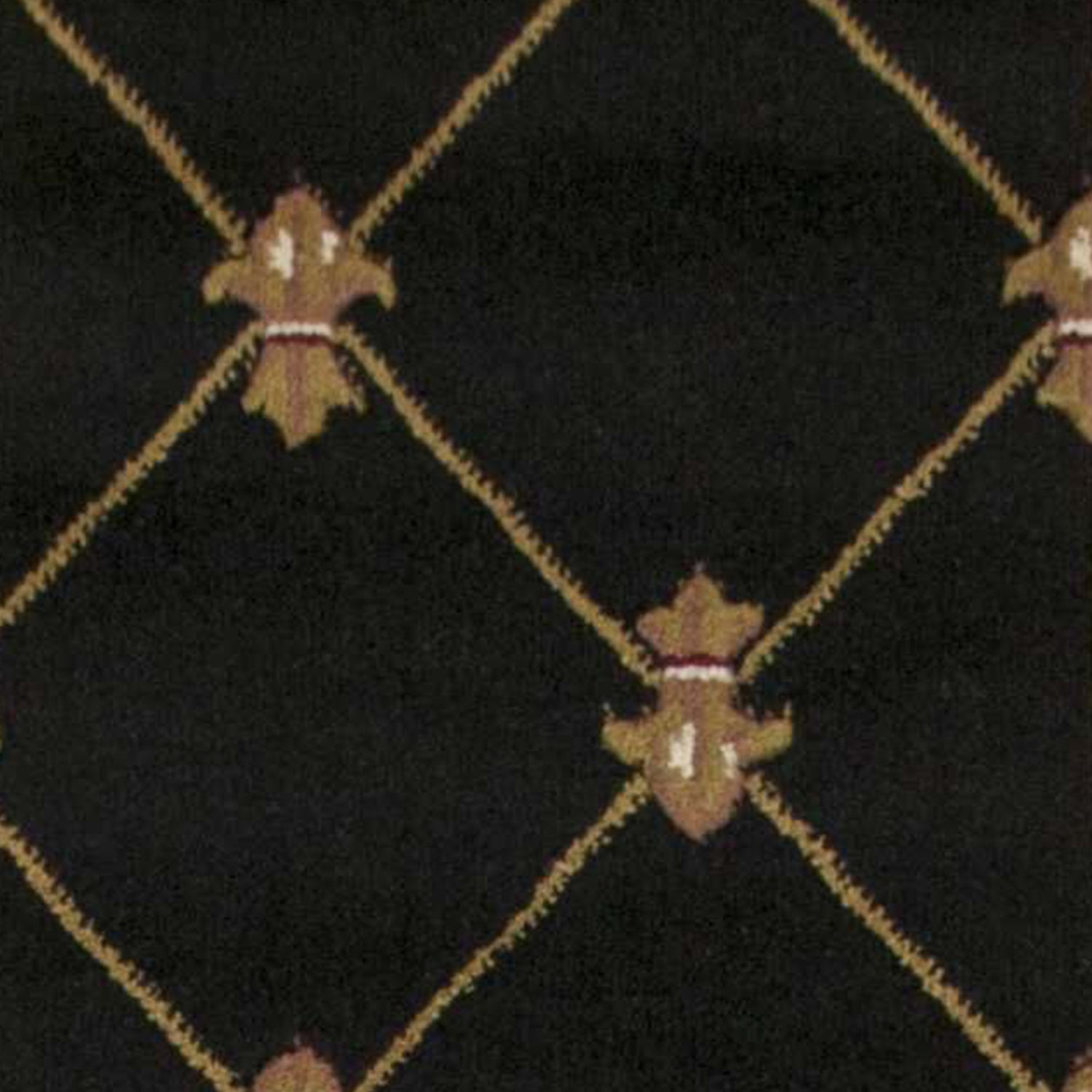 2' x 7' Runner Polypropylene Black Area Rug