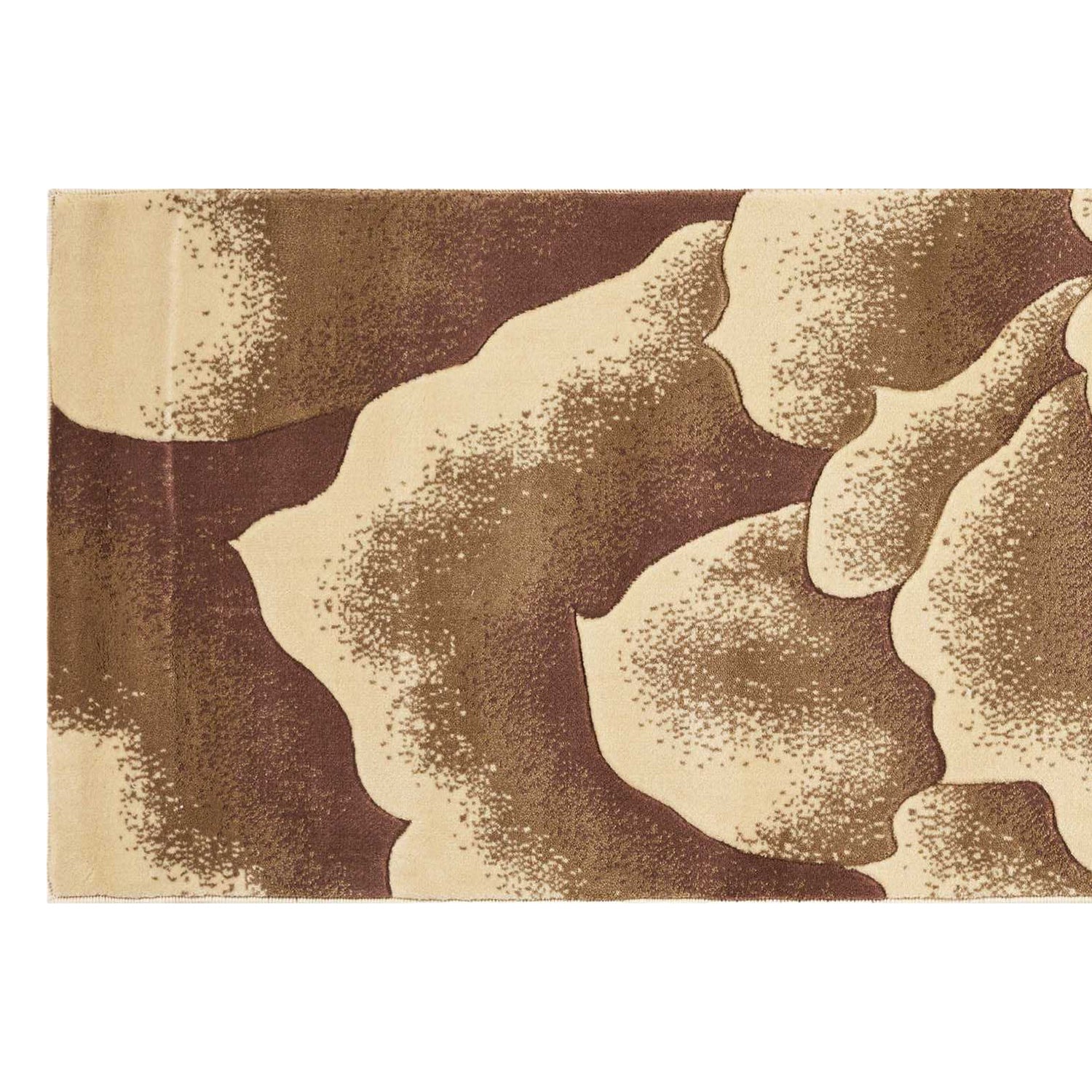 2' x 7' Runner Polypropylene Ivory Area Rug