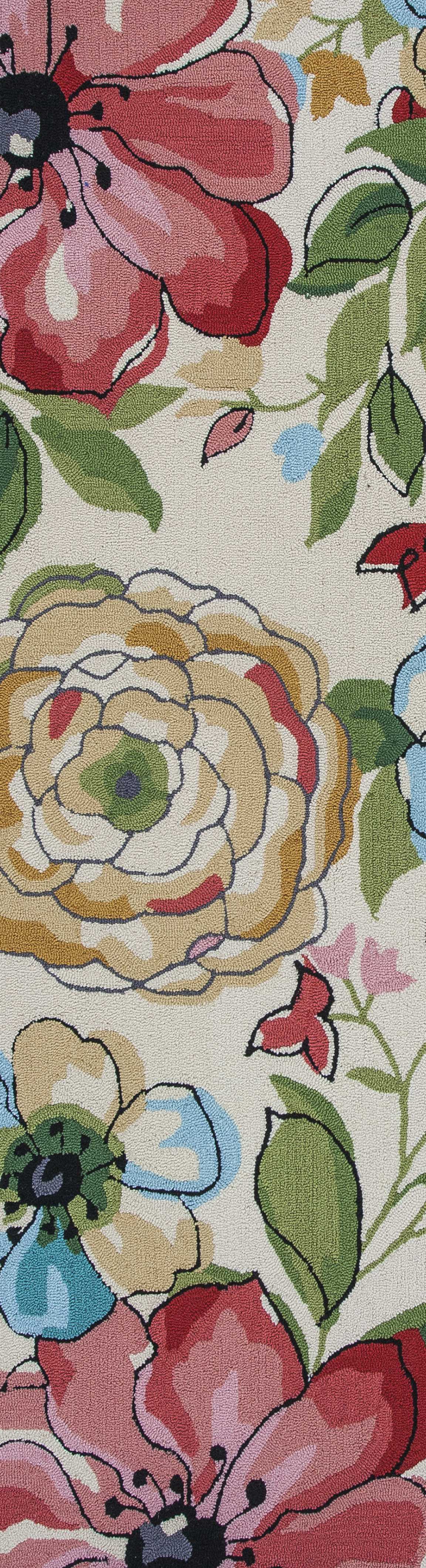 2' x 7' Runner Polyester Sand Area Rug