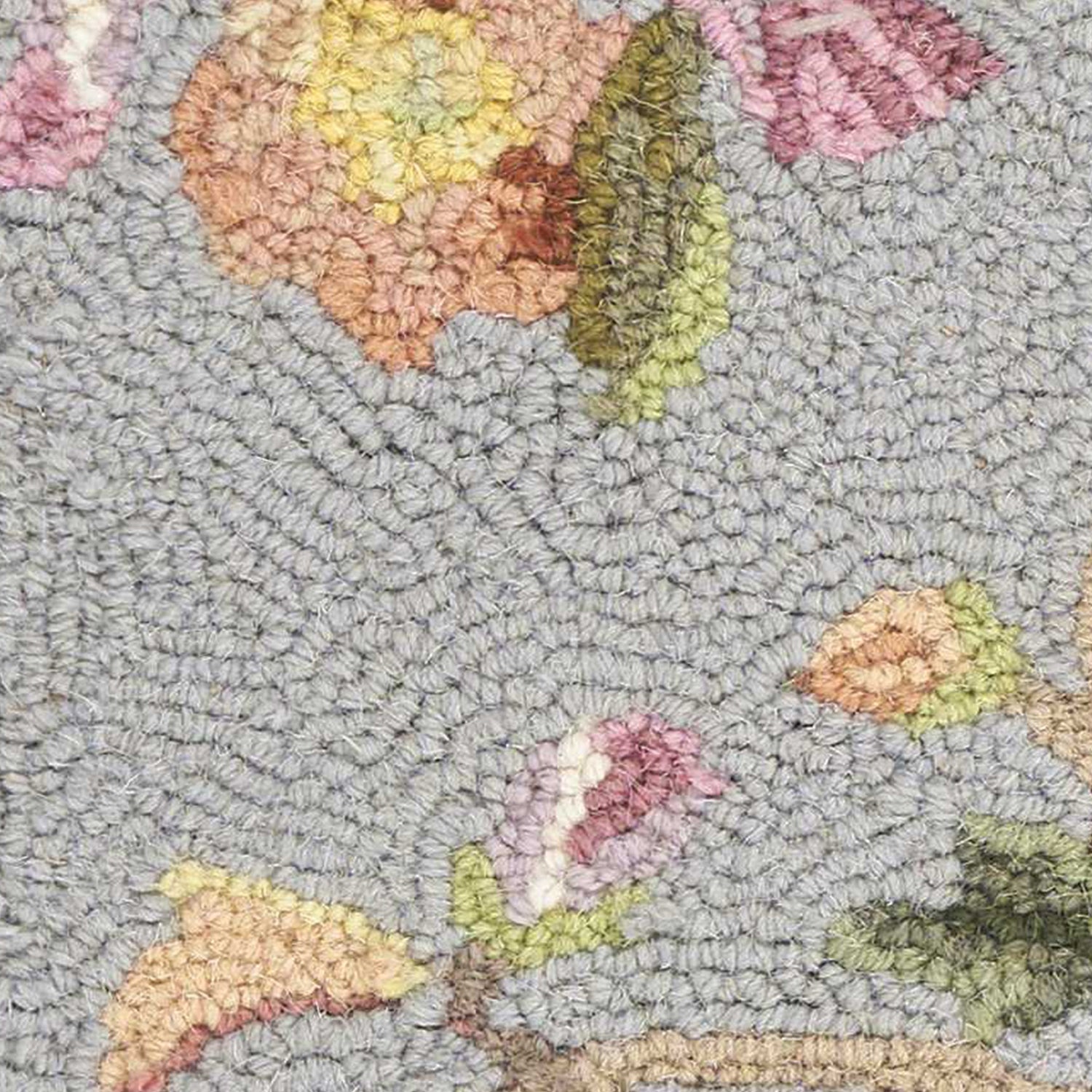 2' x 4' Oval Wool Slate Blue or Ivory Area Rug