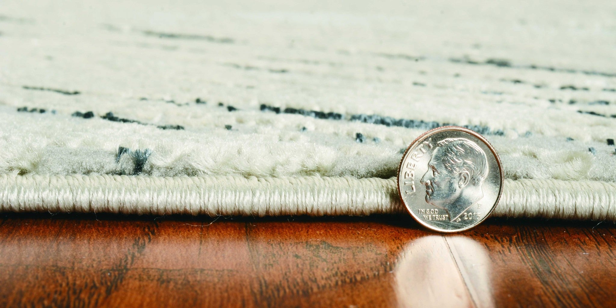 3' x 5' Polyester Silver Grey Area Rug