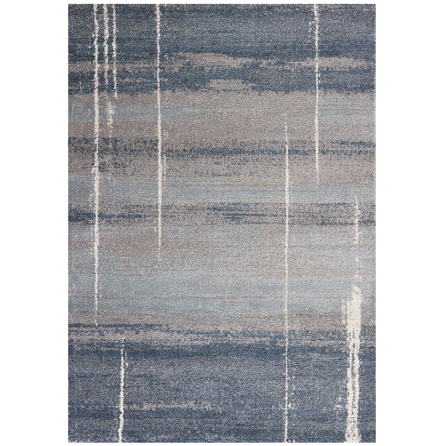 3' x 5' Polypropylene Blue Area Rug