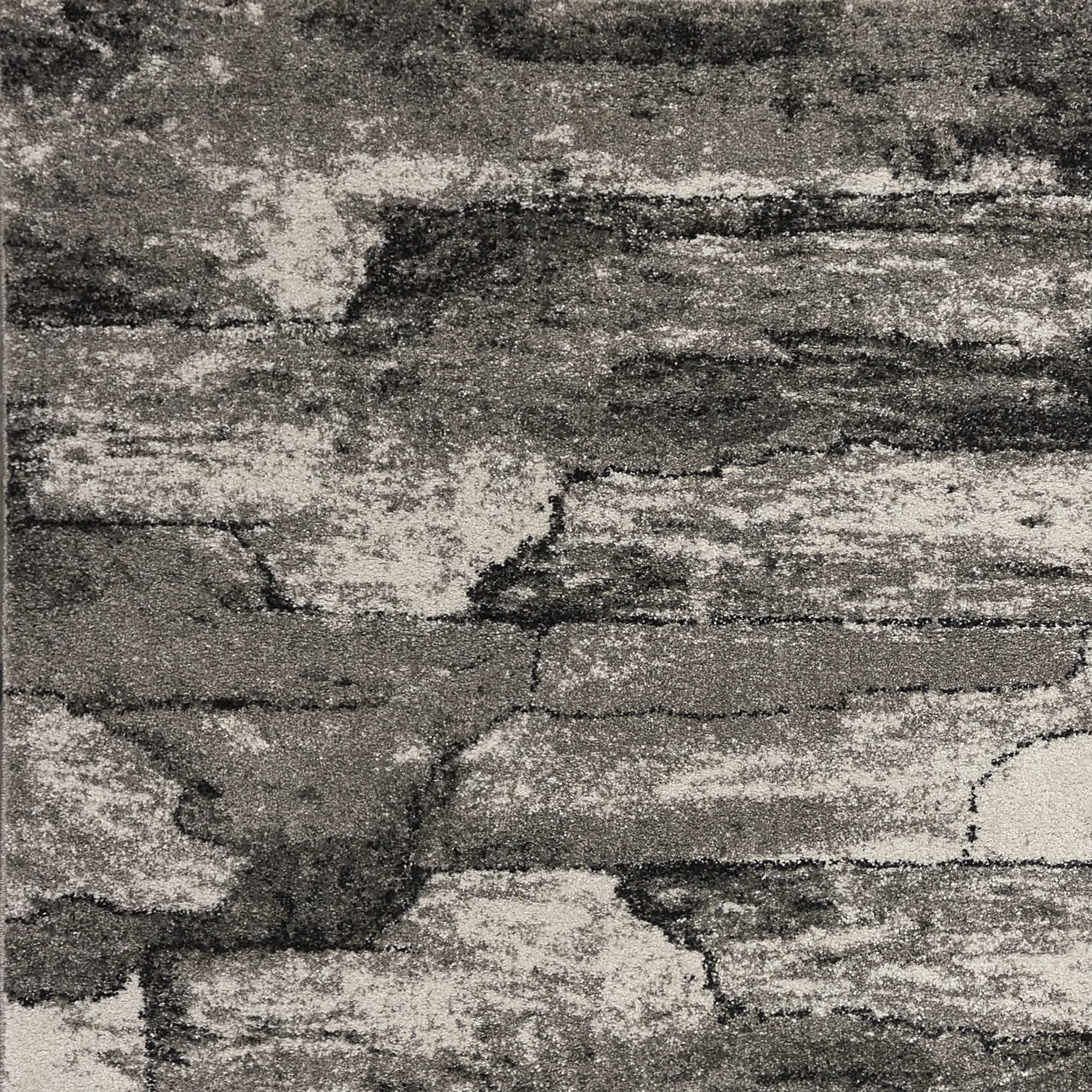 3' x 5' Polypropylene Grey Area Rug