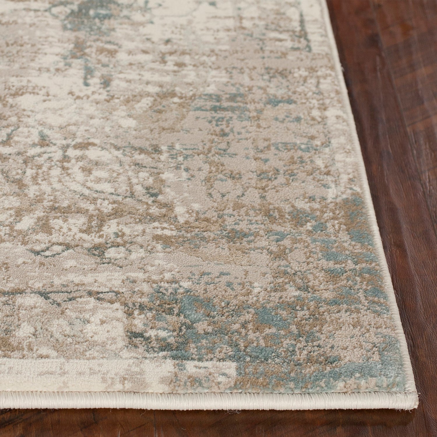 2' x 6 Runner Polypropylene Ivory Area Rug