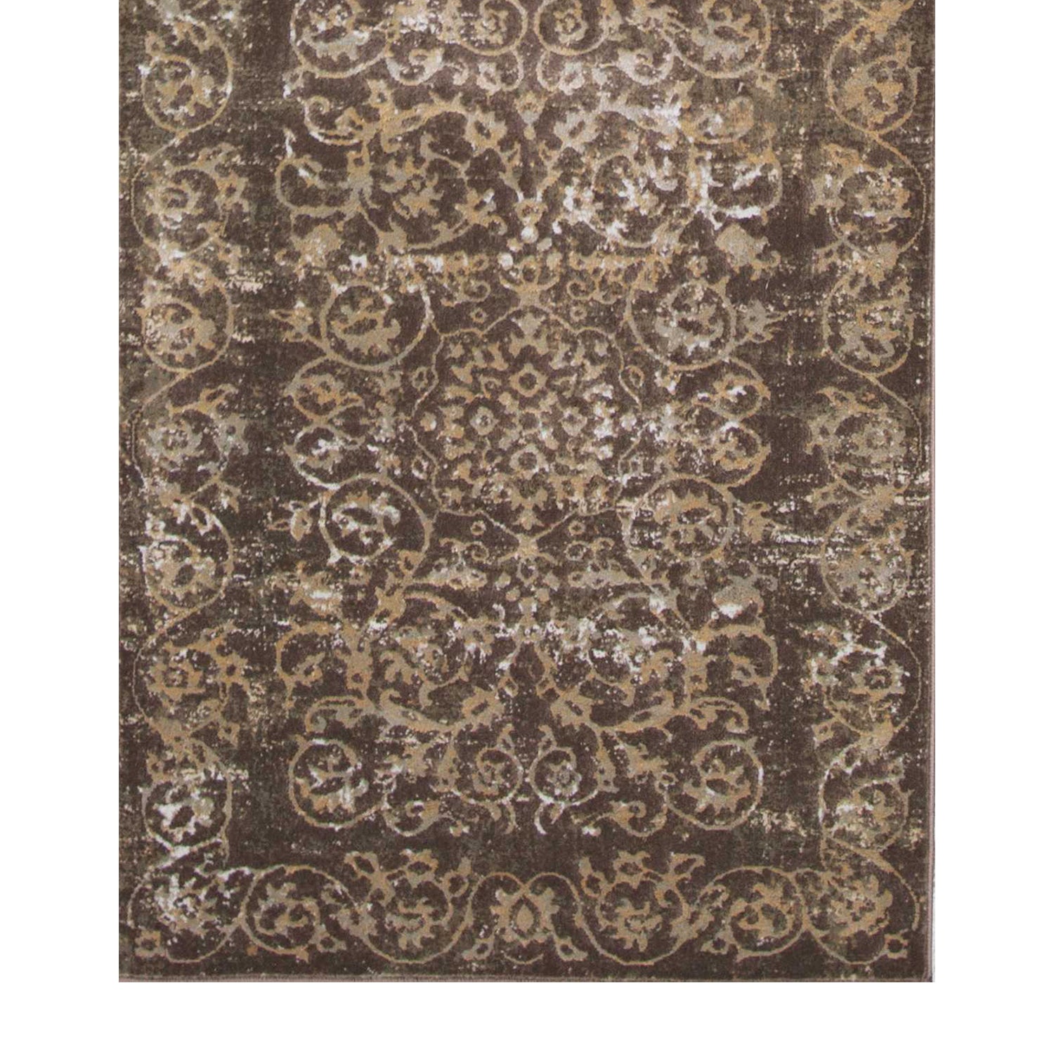 2' x 6 Runner Polypropylene Taupe Area Rug