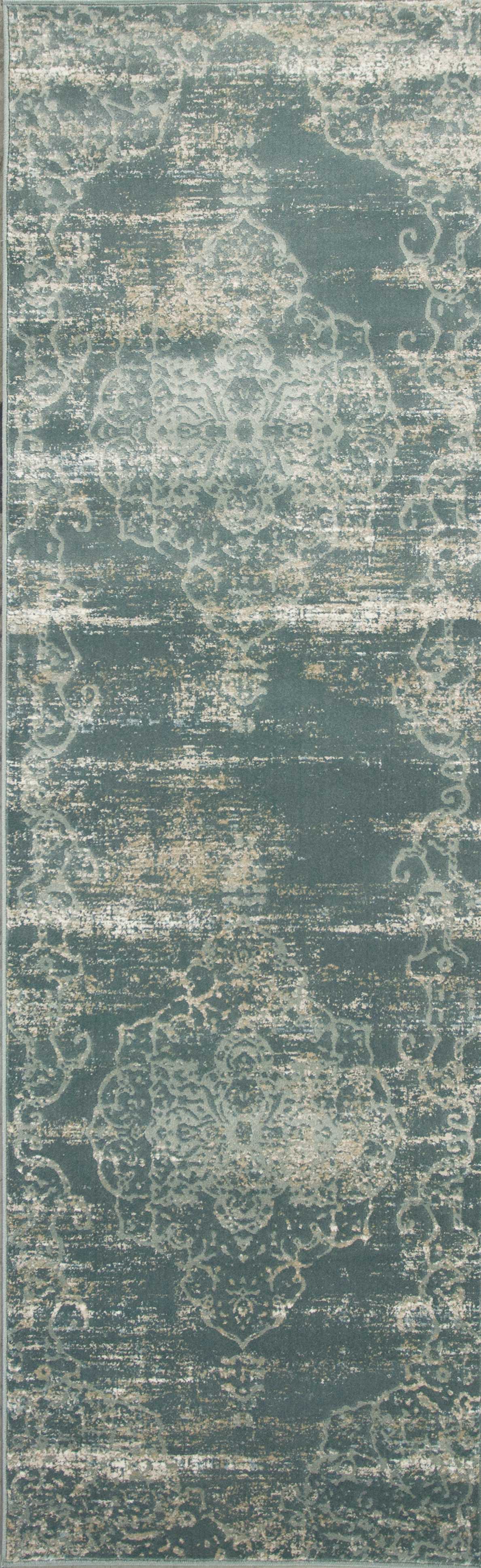 2' x 6' Runner Polypropylene Slate Area Rug