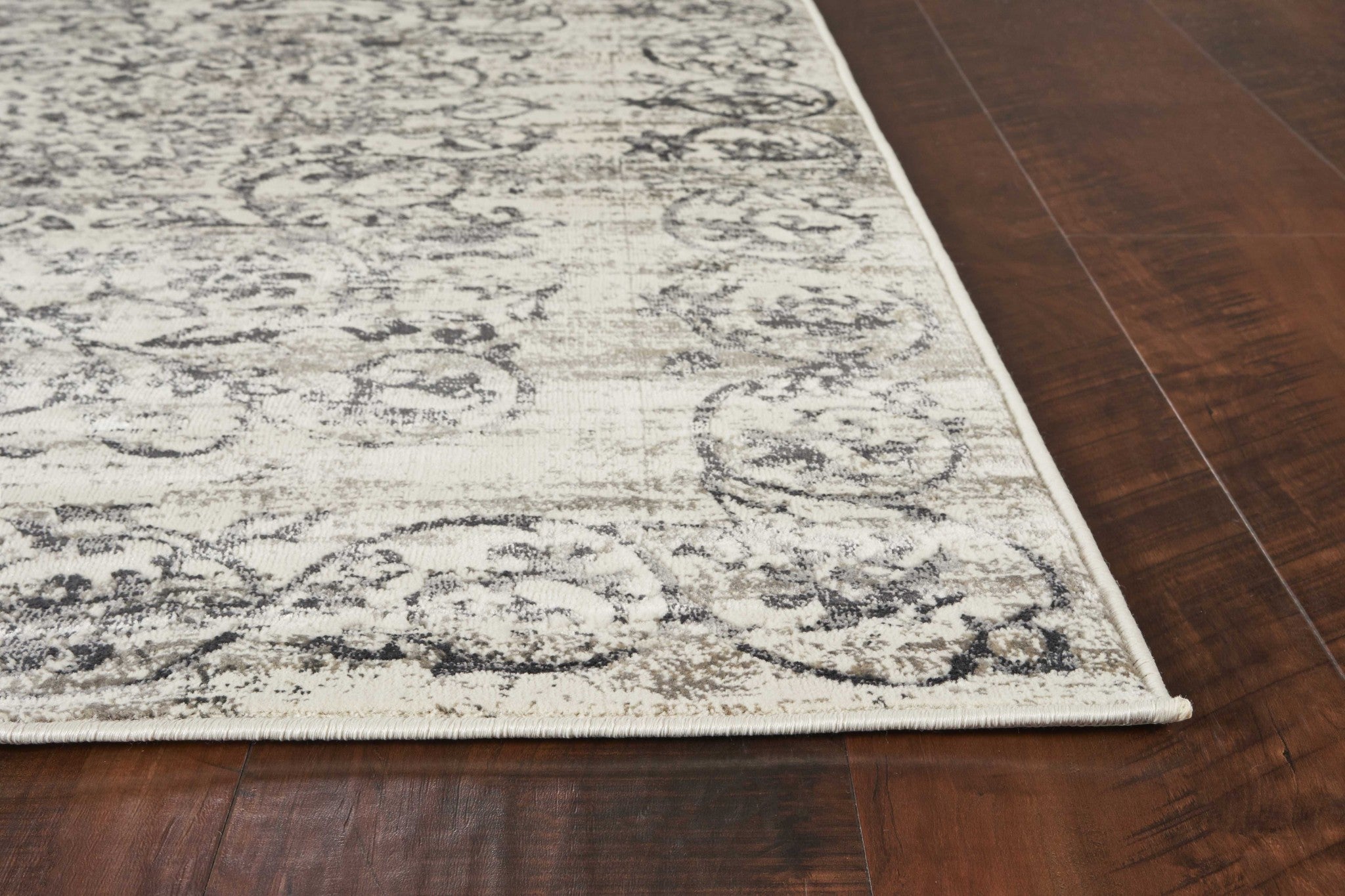 3' x 4' Polypropylene Ivory or Grey Area Rug
