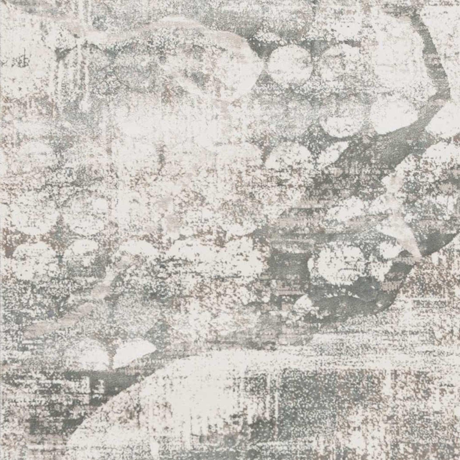 2' x 6 Runner Polypropylene Ivory or Mist Area Rug