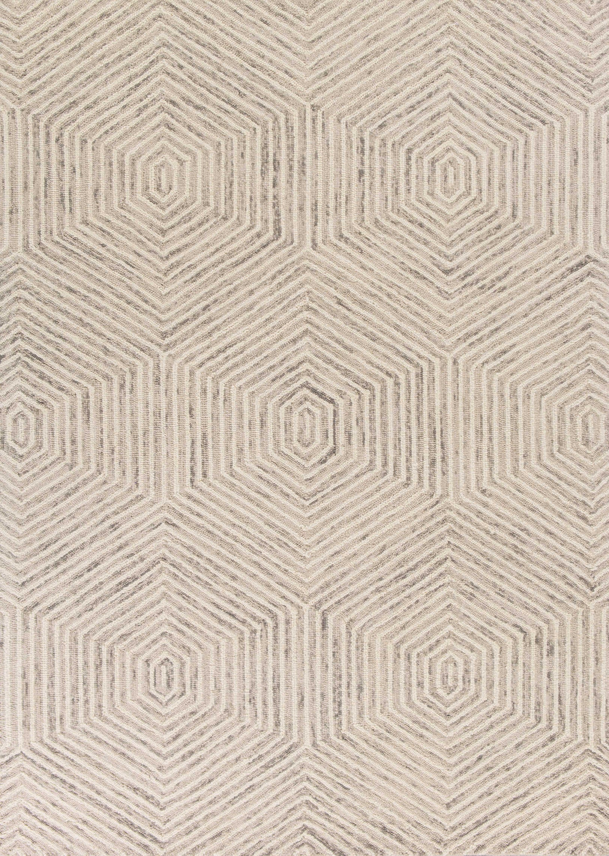3' x 5' Wool Ivory Area Rug