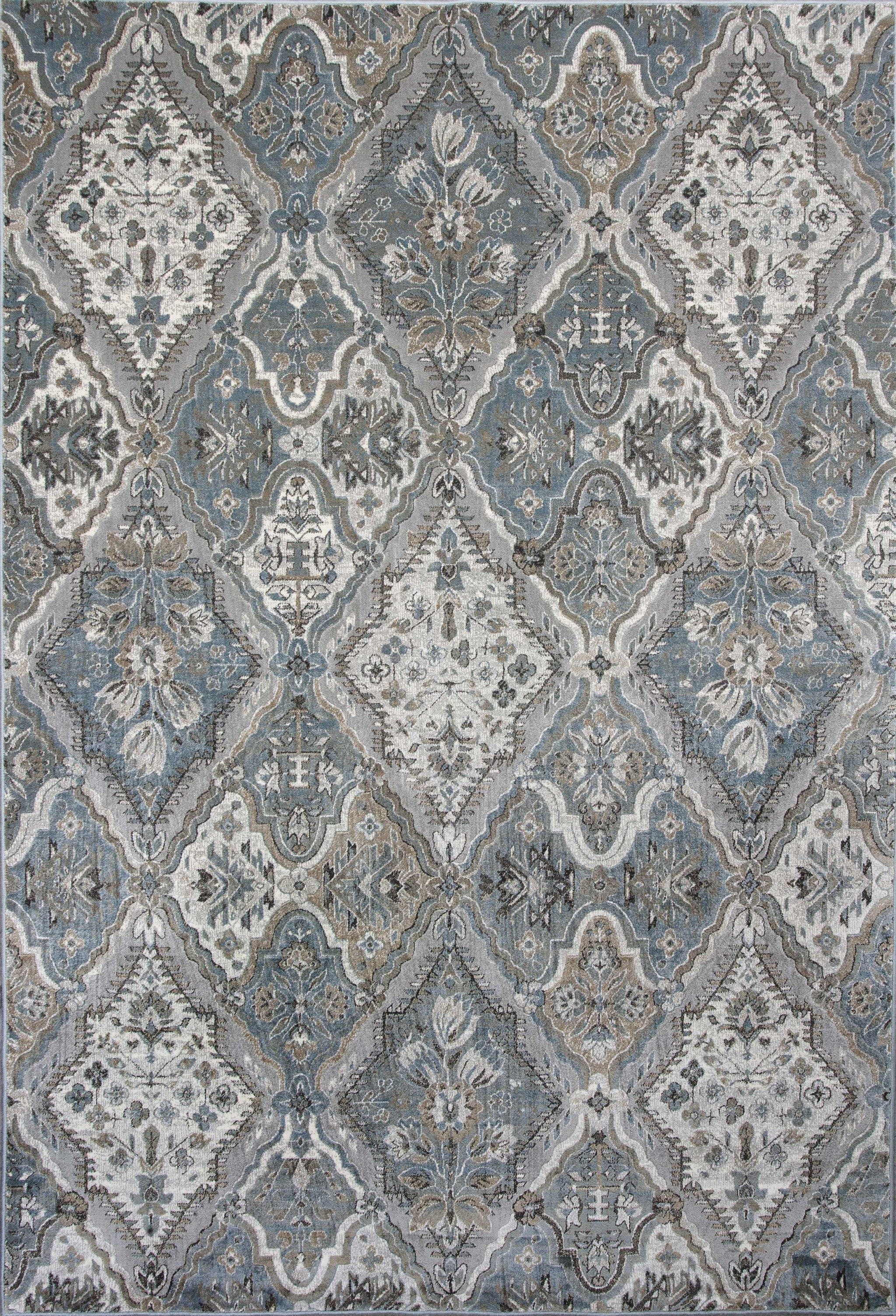 3' x 4' Viscose Silver Area Rug