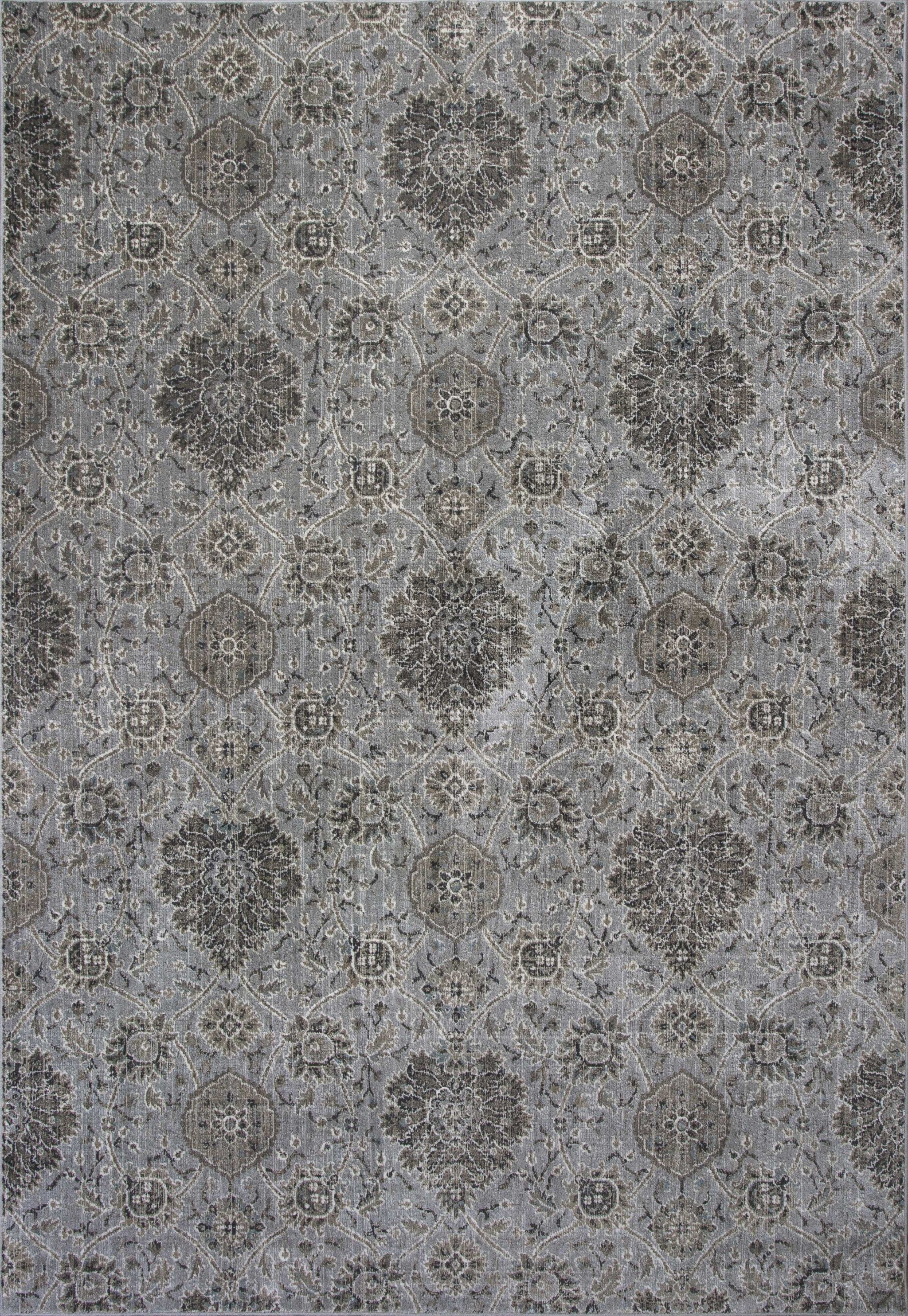 3' x 4' Viscose Silver Area Rug