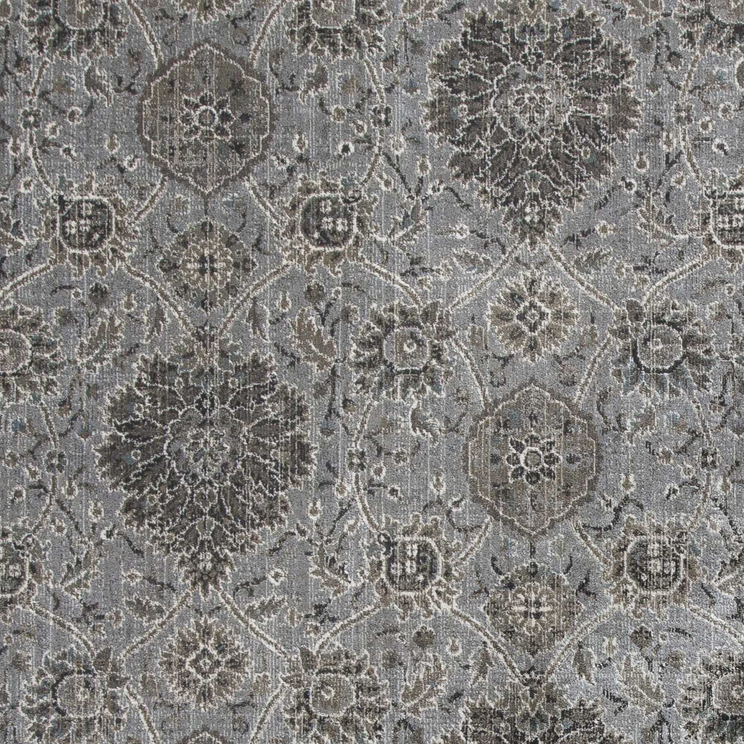 3' x 4' Viscose Silver Area Rug