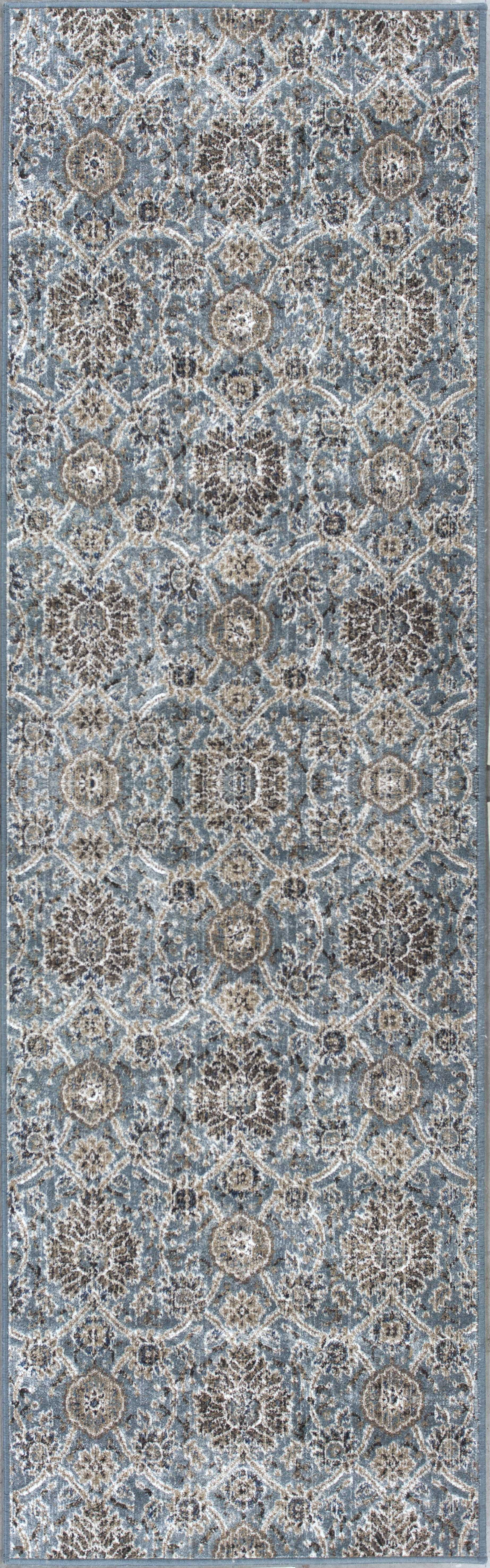 2' x 7' Runner Viscose Slate Area Rug