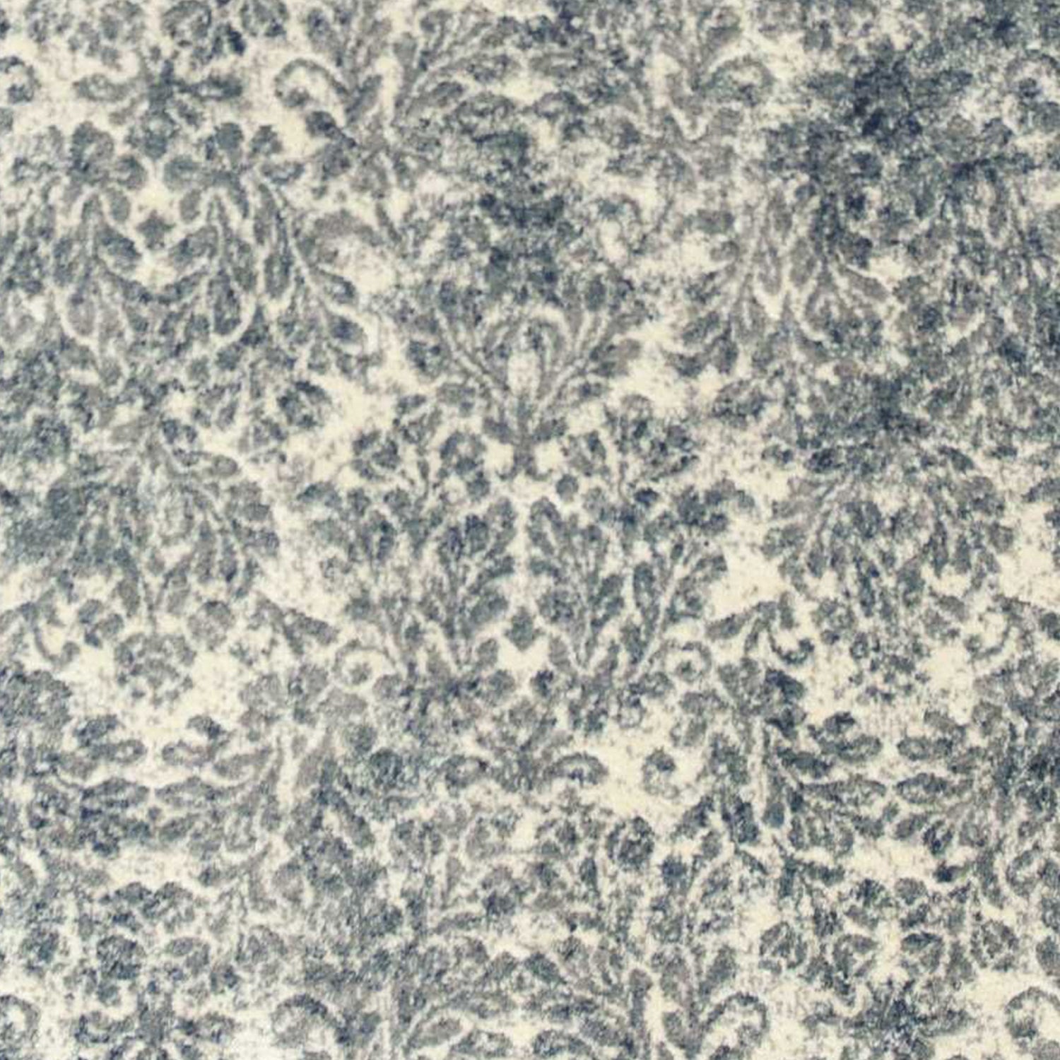 2' x 7' Runner Viscose Ivory or Blue Area Rug