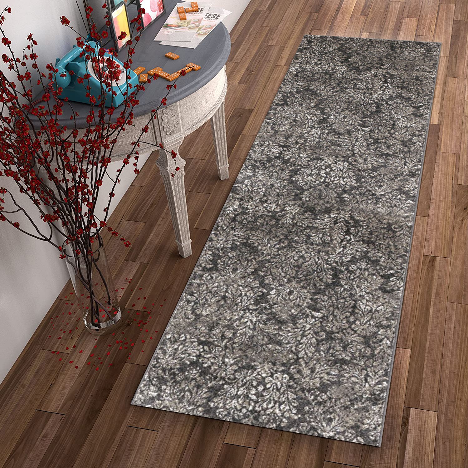 2' x 7' Runner Viscose Taupe or Sand Area Rug