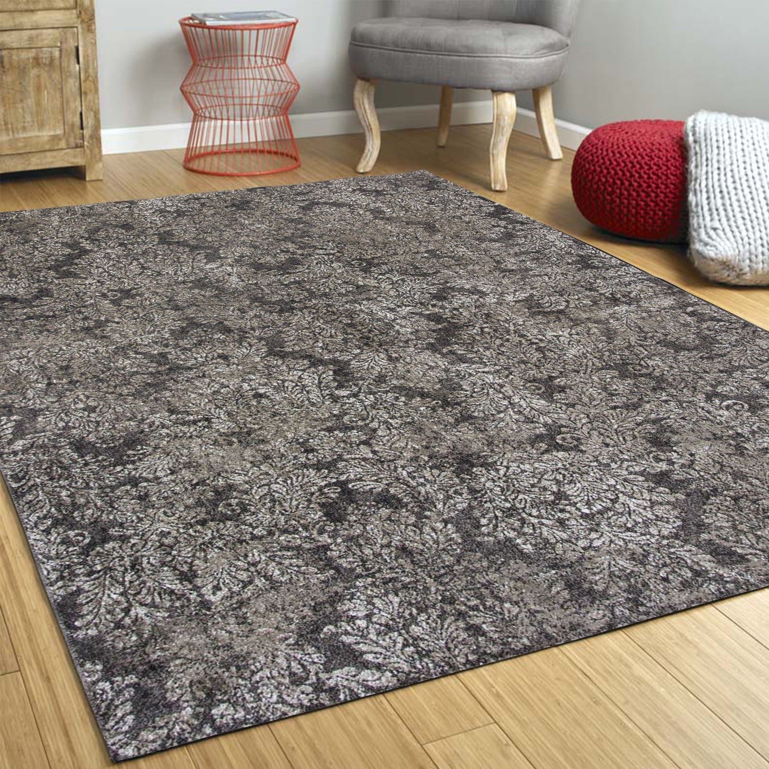 3' x 4' Viscose Taupe or Sand Area Rug