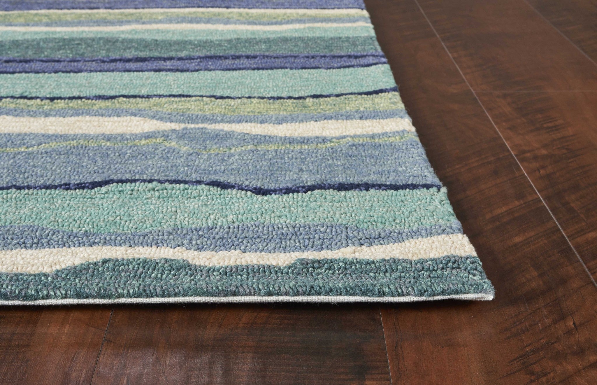 3' x 5' Indo or or Outdo or Coastal Palette Ocean Area Rug