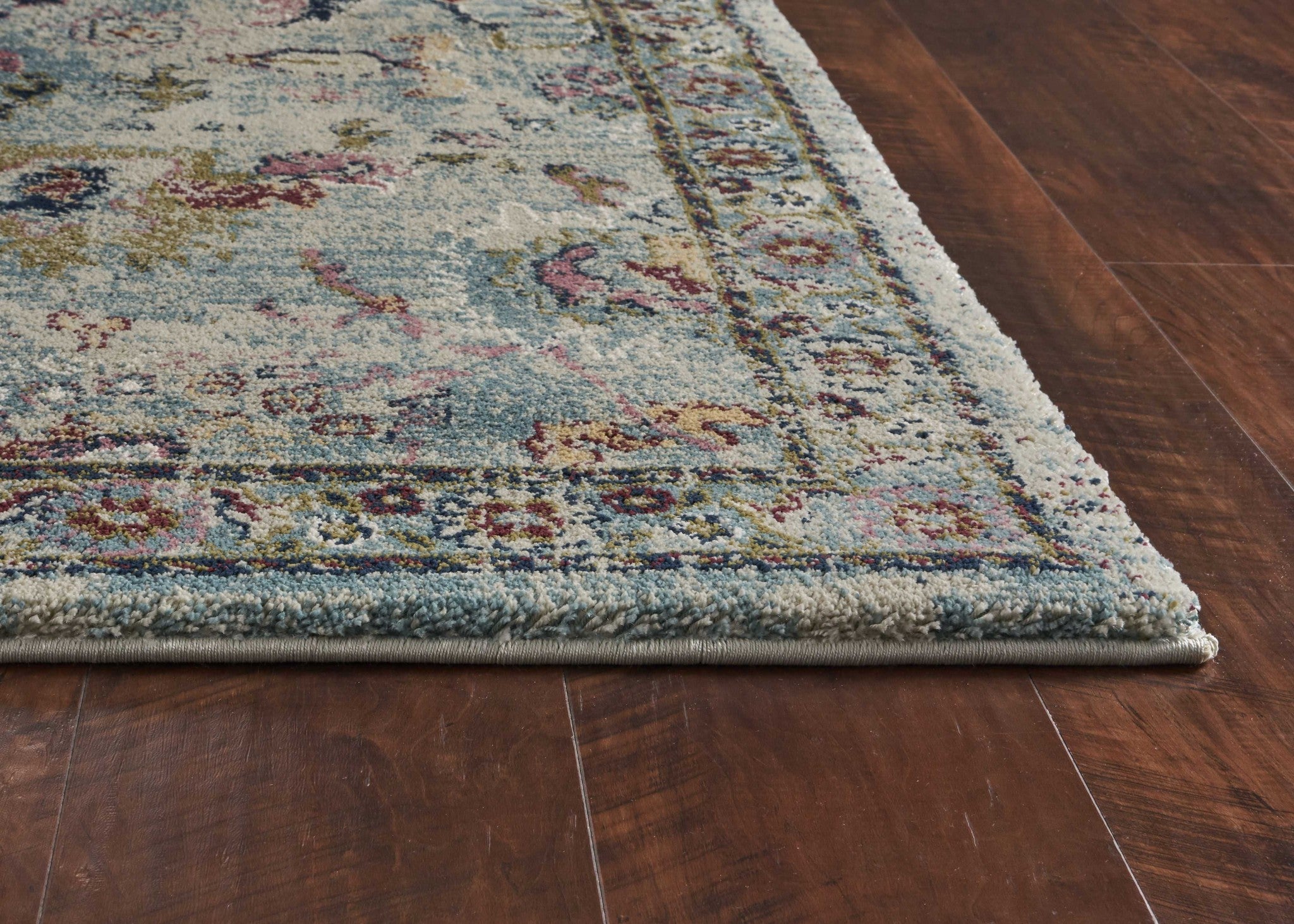 3' x 5' Polypropylene Lt Blue Area Rug