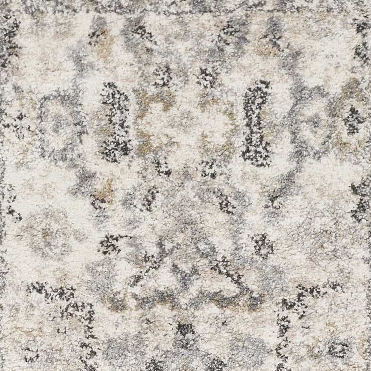 2' x 7' Runner Polypropylene Ivory Area Rug
