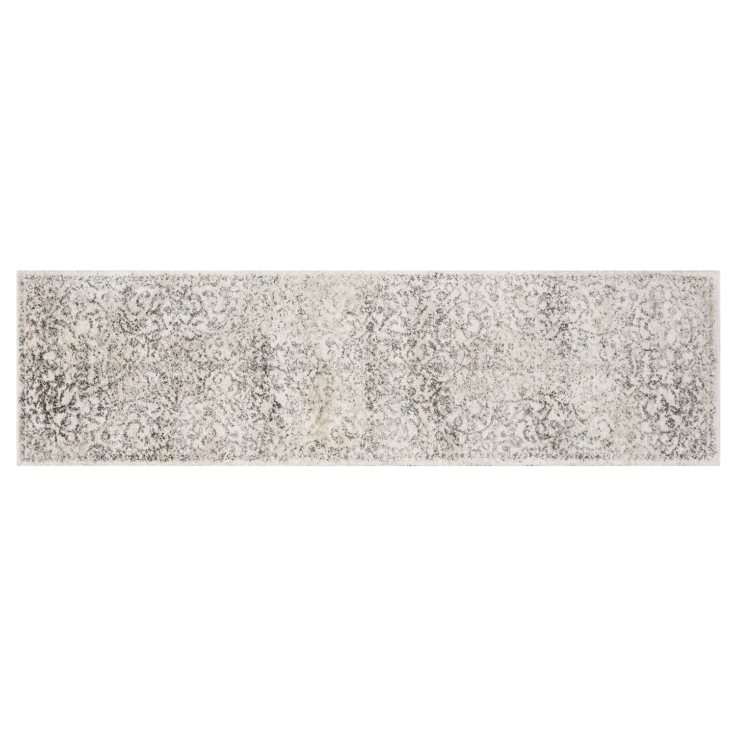 2' x 7' Runner Polypropylene Ivory Area Rug