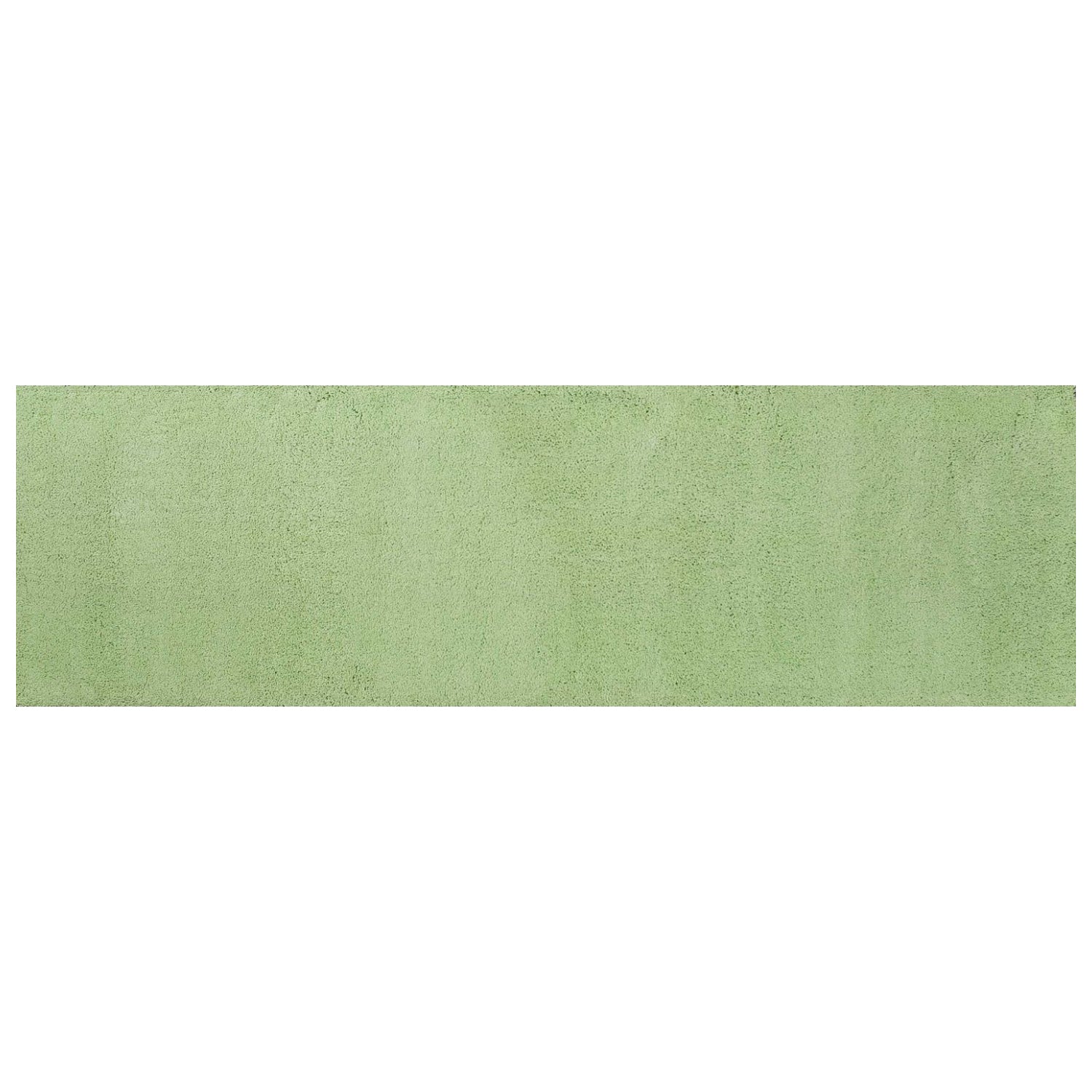 2' x 7' Runner Polyester Spearmint Green Area Rug