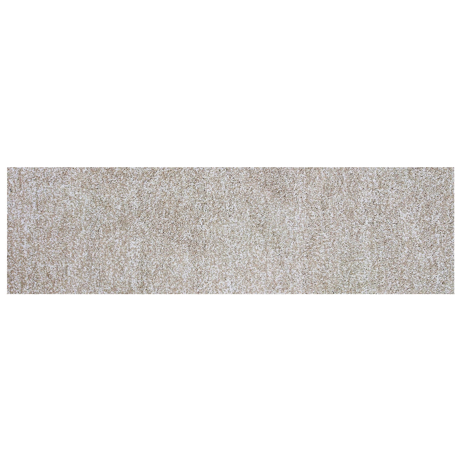 2' x 7' Runner Polyester Ivory Heather Area Rug