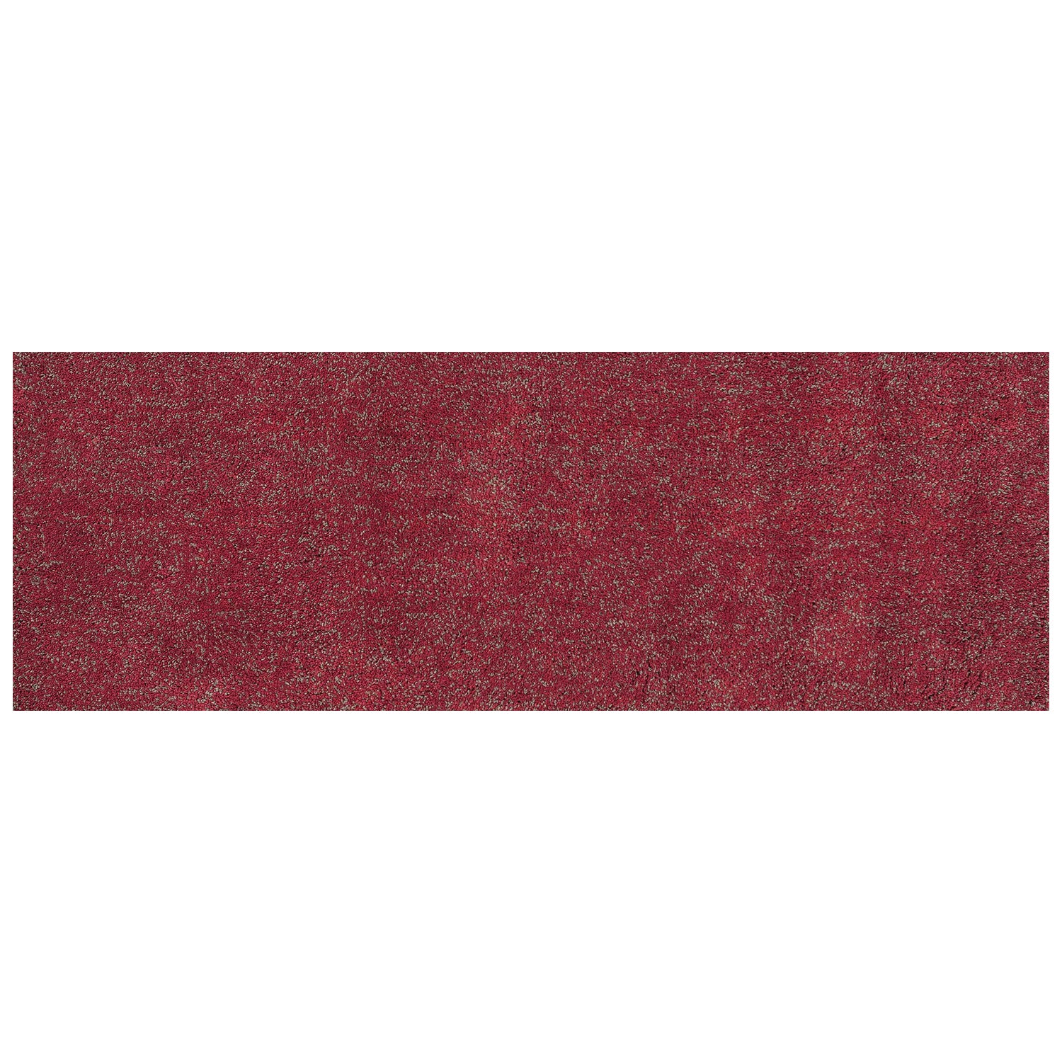 2' x 7' Runner Polyester Red Heather Area Rug