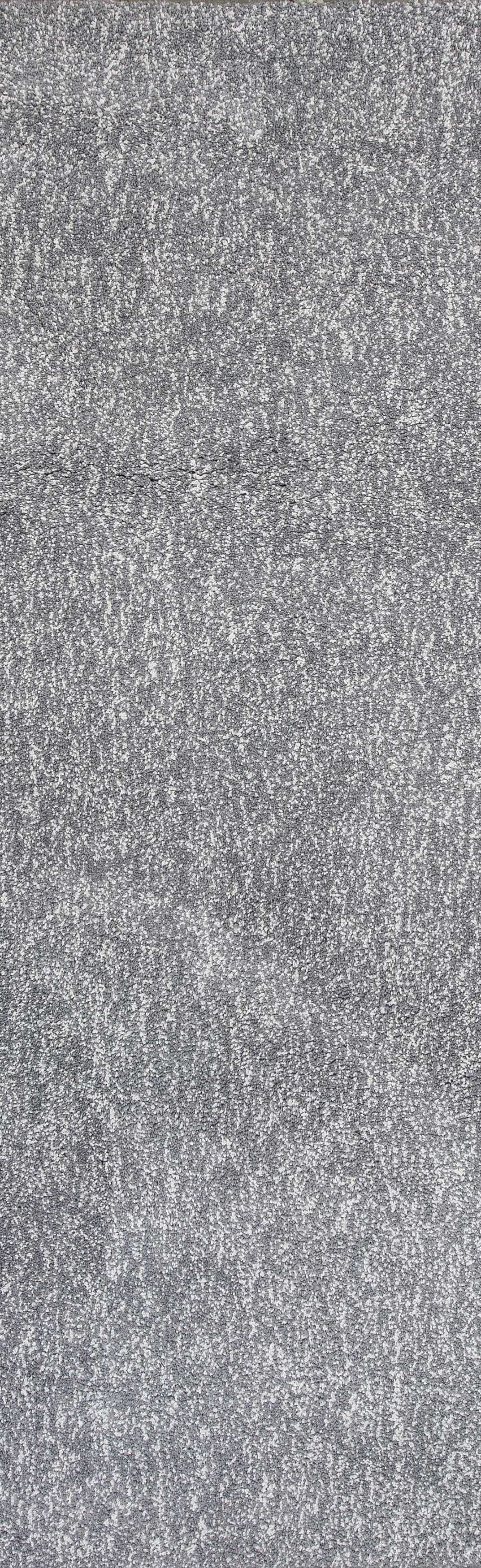 2' x 7' Runner Polyester Grey Heather Area Rug