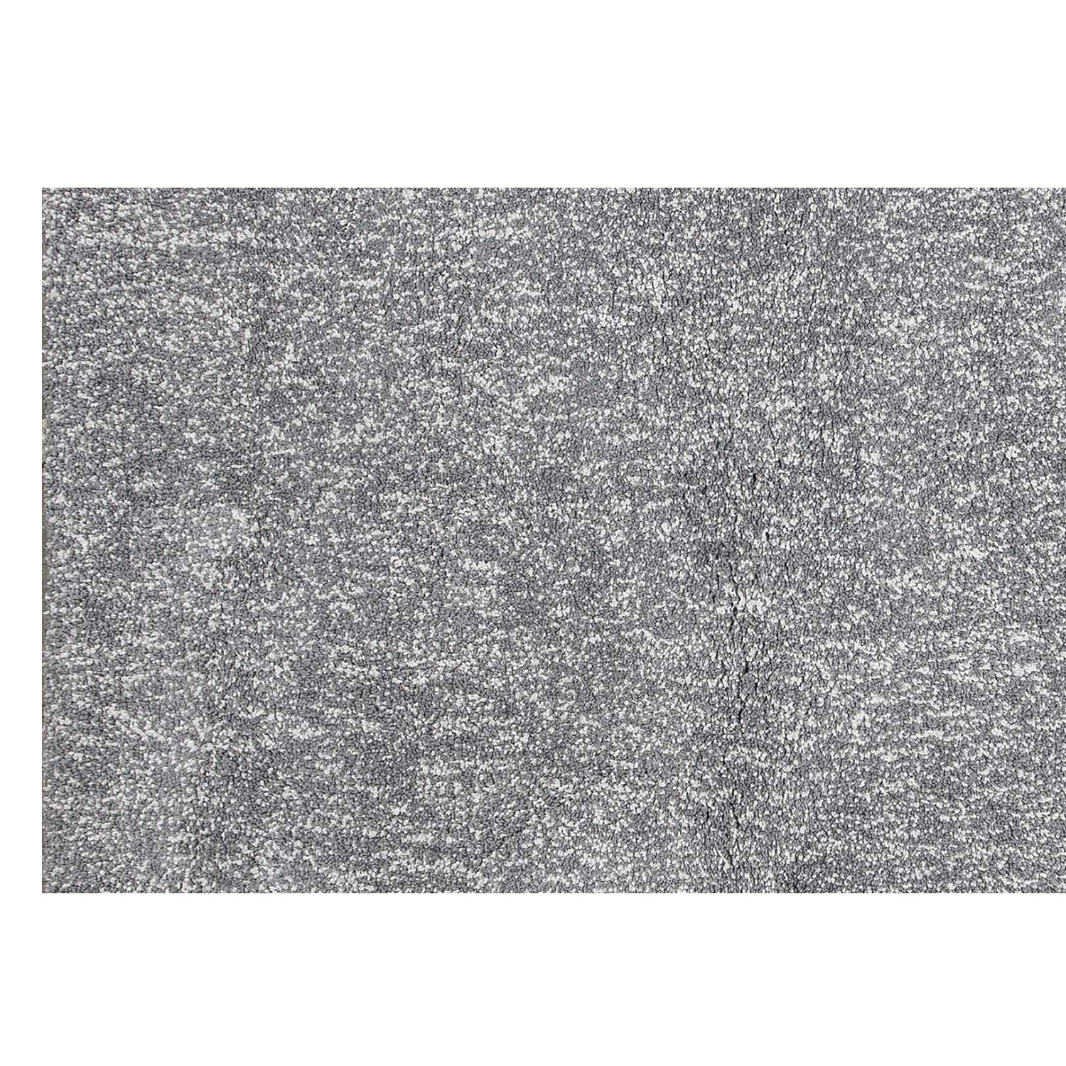 2' x 7' Runner Polyester Grey Heather Area Rug