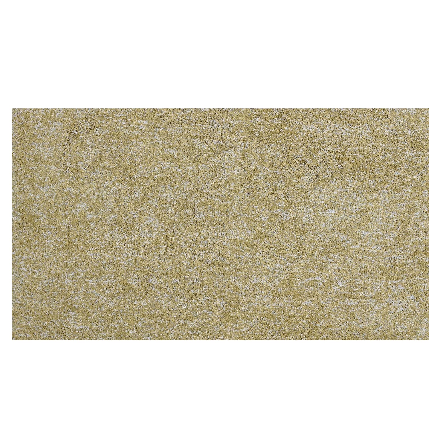 2' x 7' Runner Polyester Yellow Heather Area Rug
