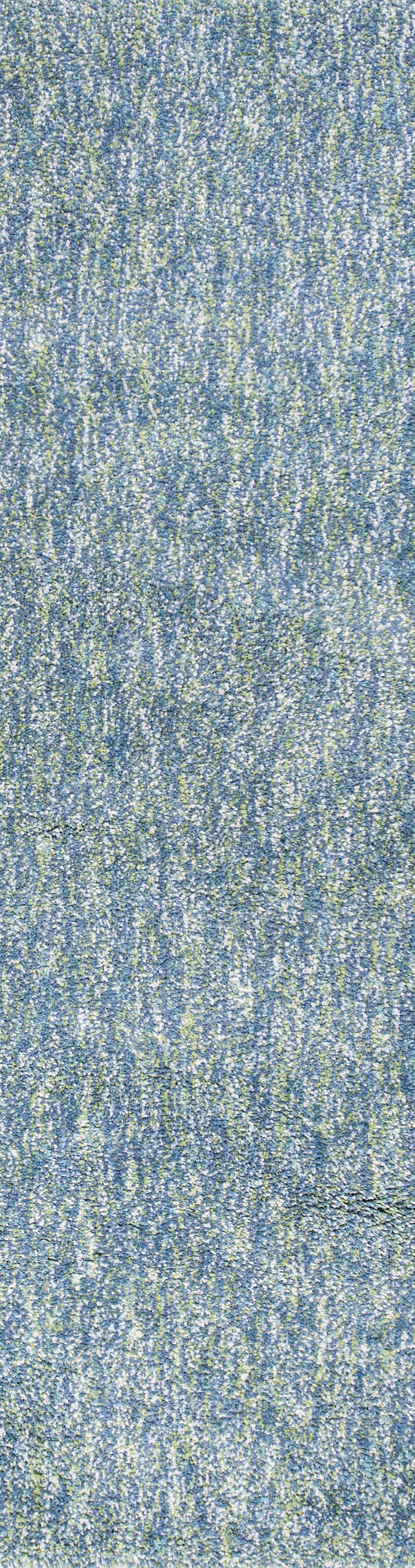 2' x 7' Runner Polyester Seafoam Heather Area Rug