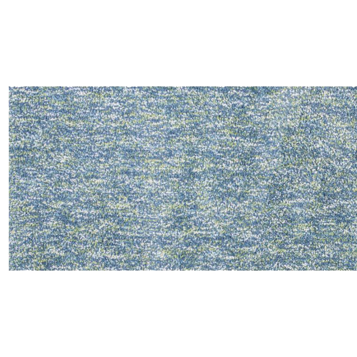 2' x 7' Runner Polyester Seafoam Heather Area Rug