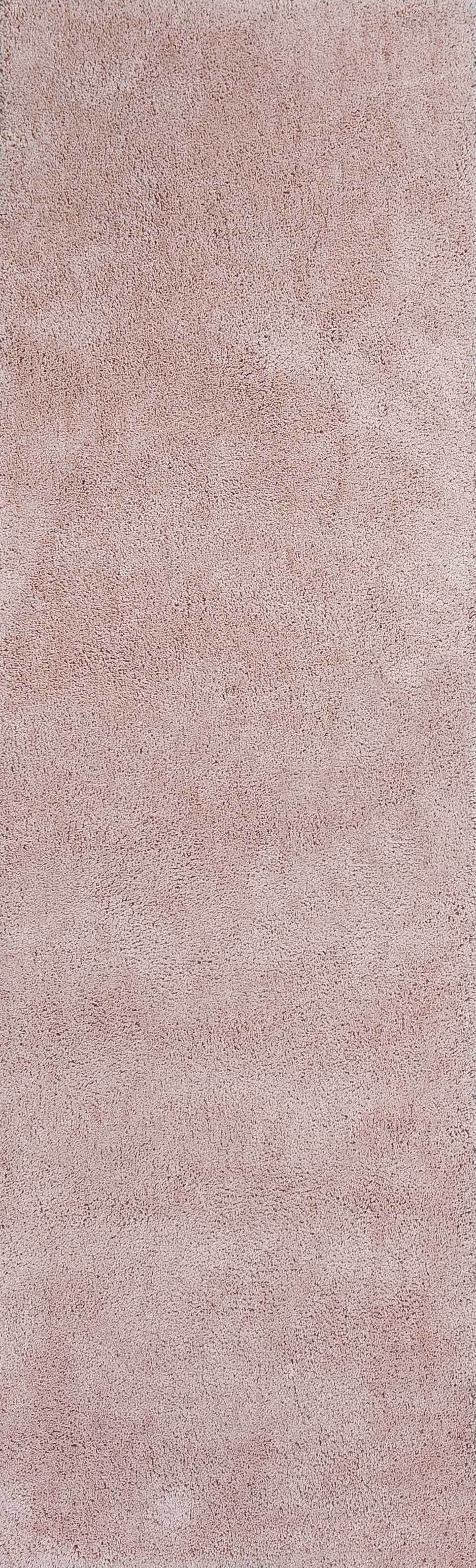 2' x 7' Runner Polyester Rose Pink Area Rug