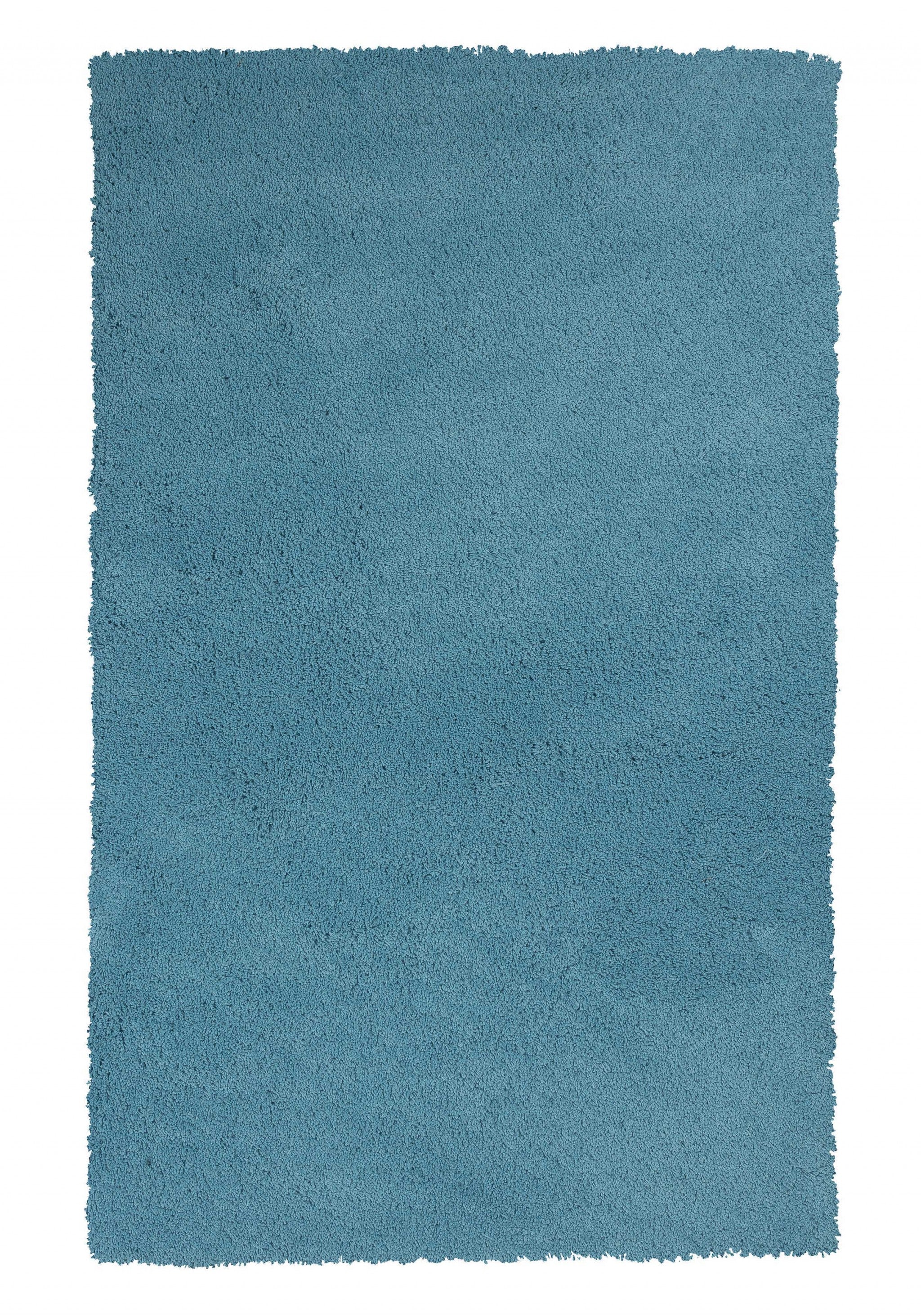 3' x 5' Polyester Highlighter Blue Area Rug