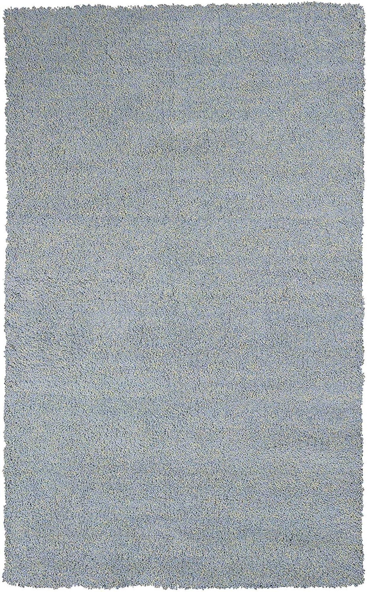 3' x 5' Polyester Blue Heather Area Rug