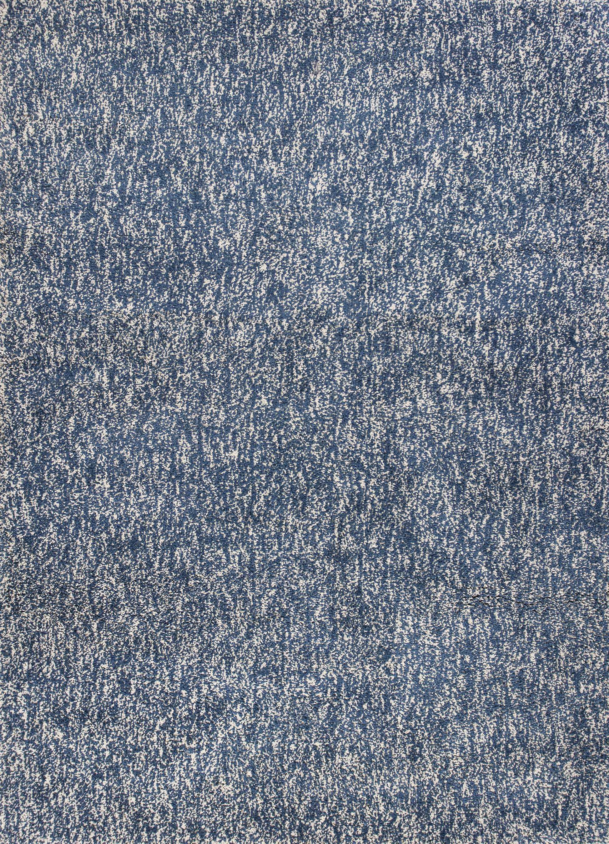 3' x 5' Polyester Indigo or Ivory Heather Area Rug