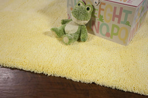 3' x 5' Polyester Canary Yellow Area Rug