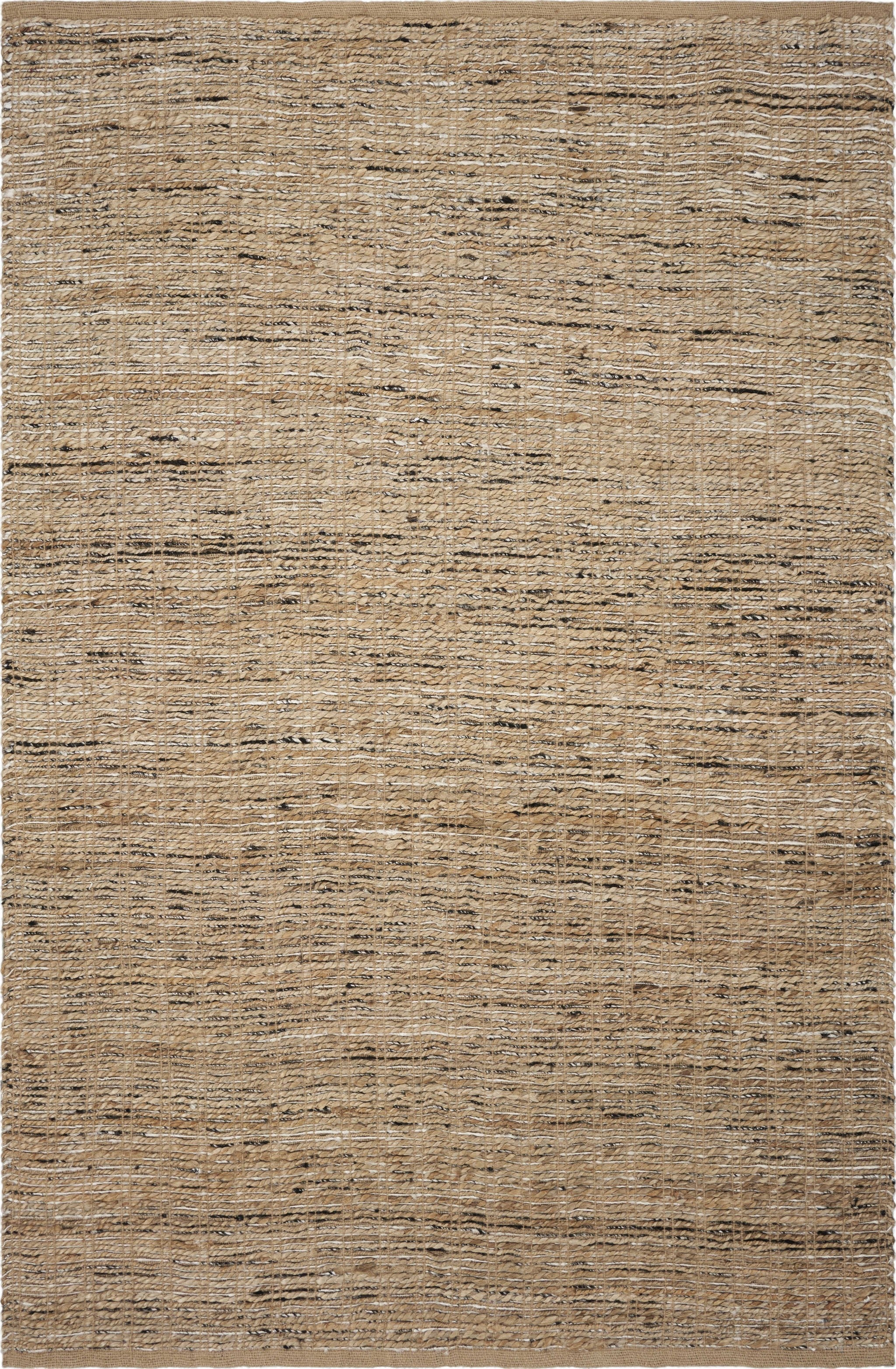 3' x 5' Jute Black Area Rug