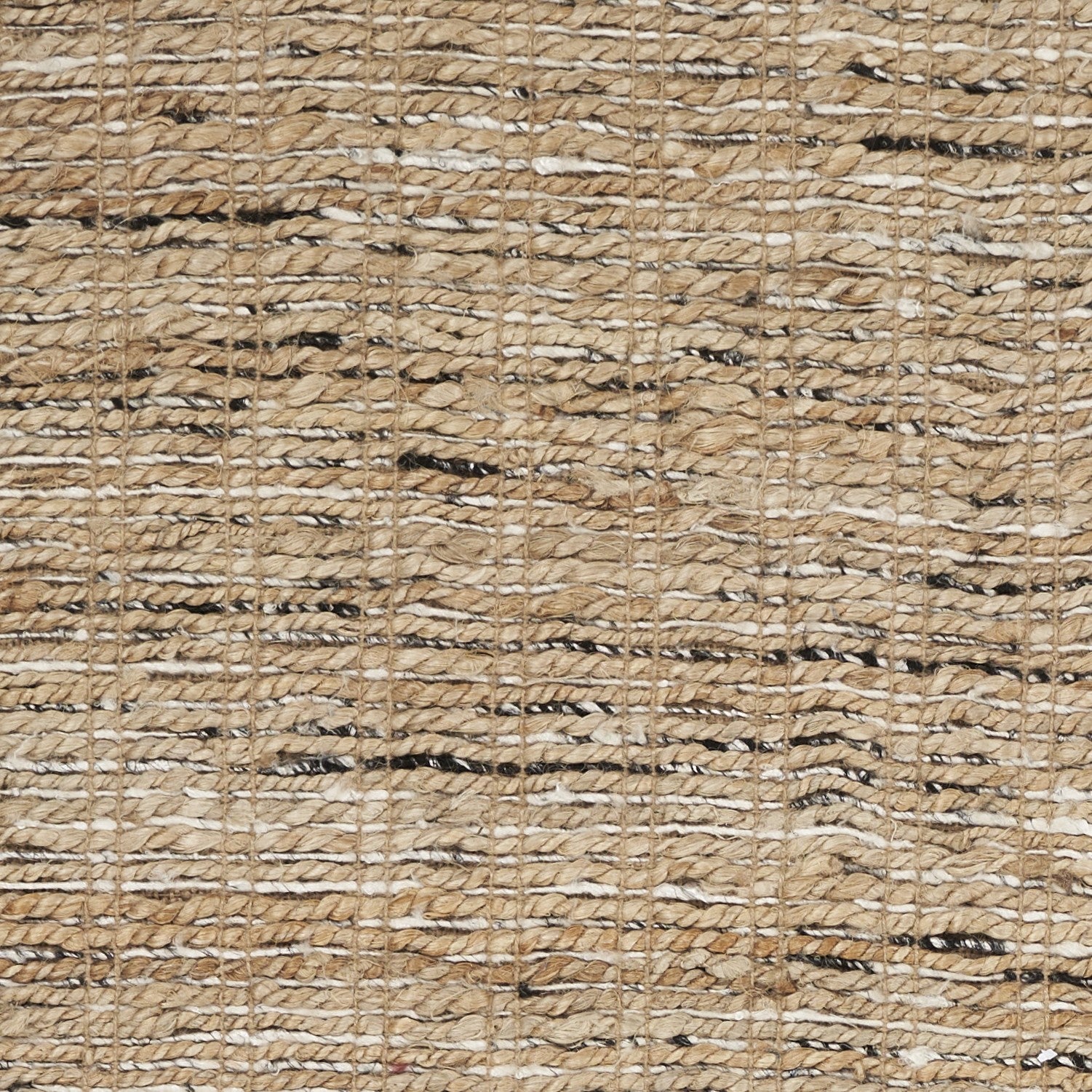 3' x 5' Jute Black Area Rug