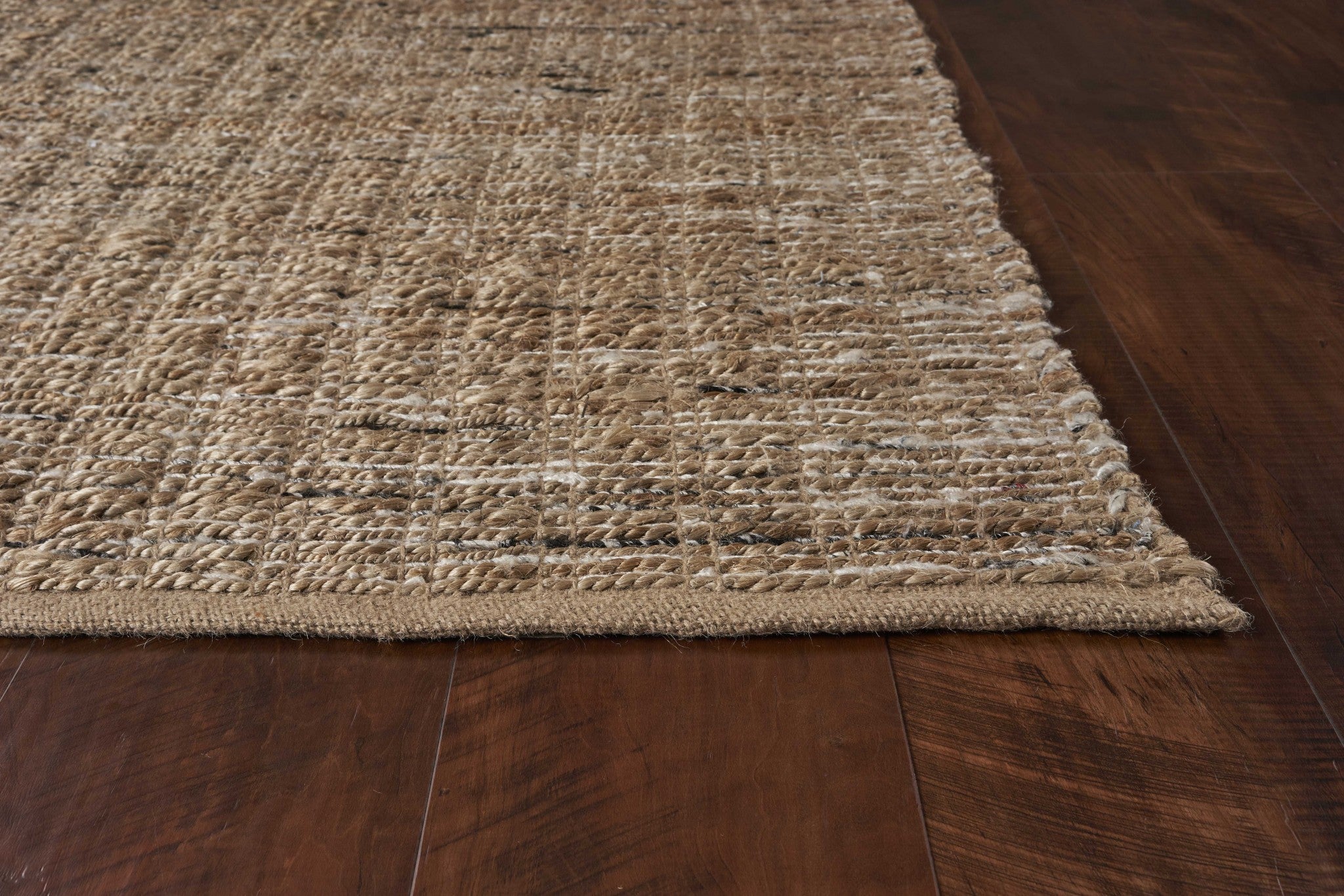 3' x 5' Jute Black Area Rug