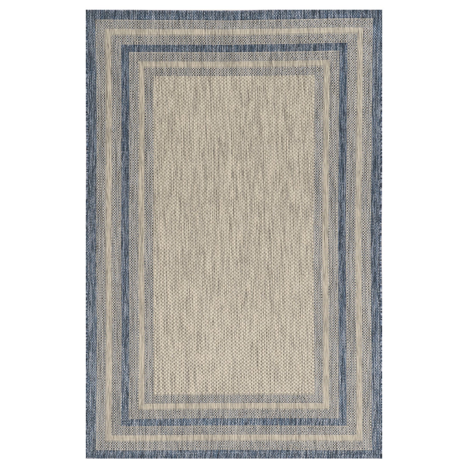 5 x 7  UV treated Polypropylene Grey or  Denim Area Rug