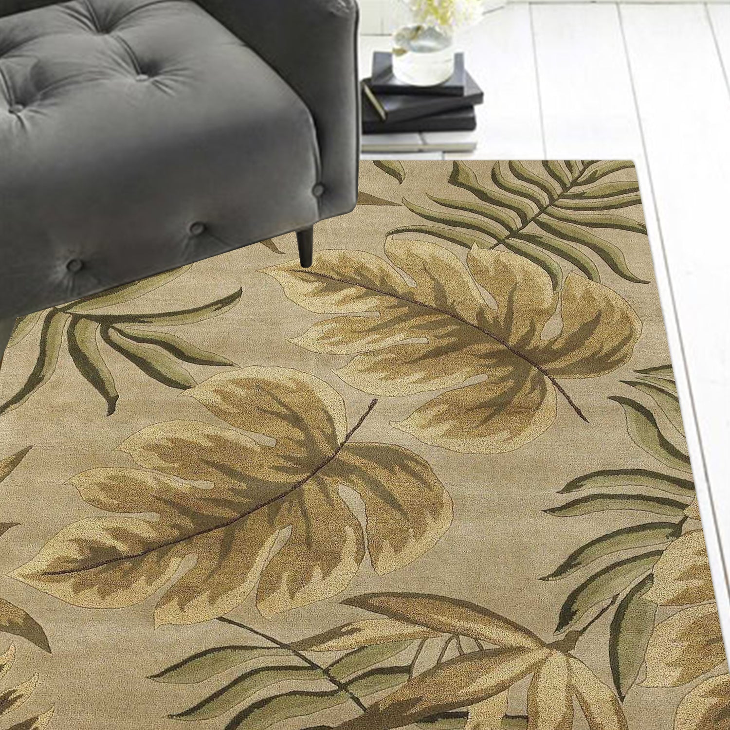 30" X 50" Wool Sand Area Rug