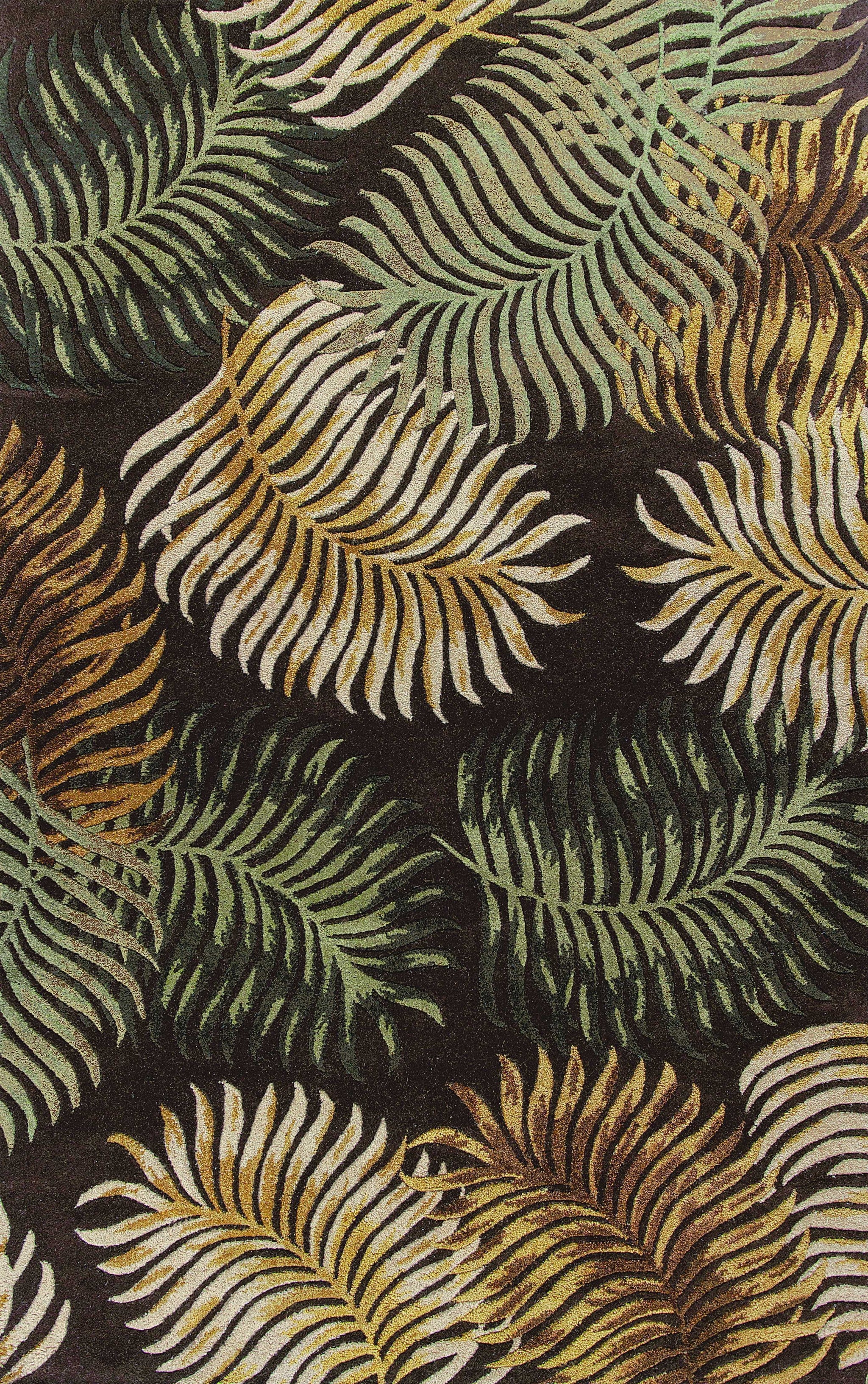 30" X 50" Wool Espresso Area Rug